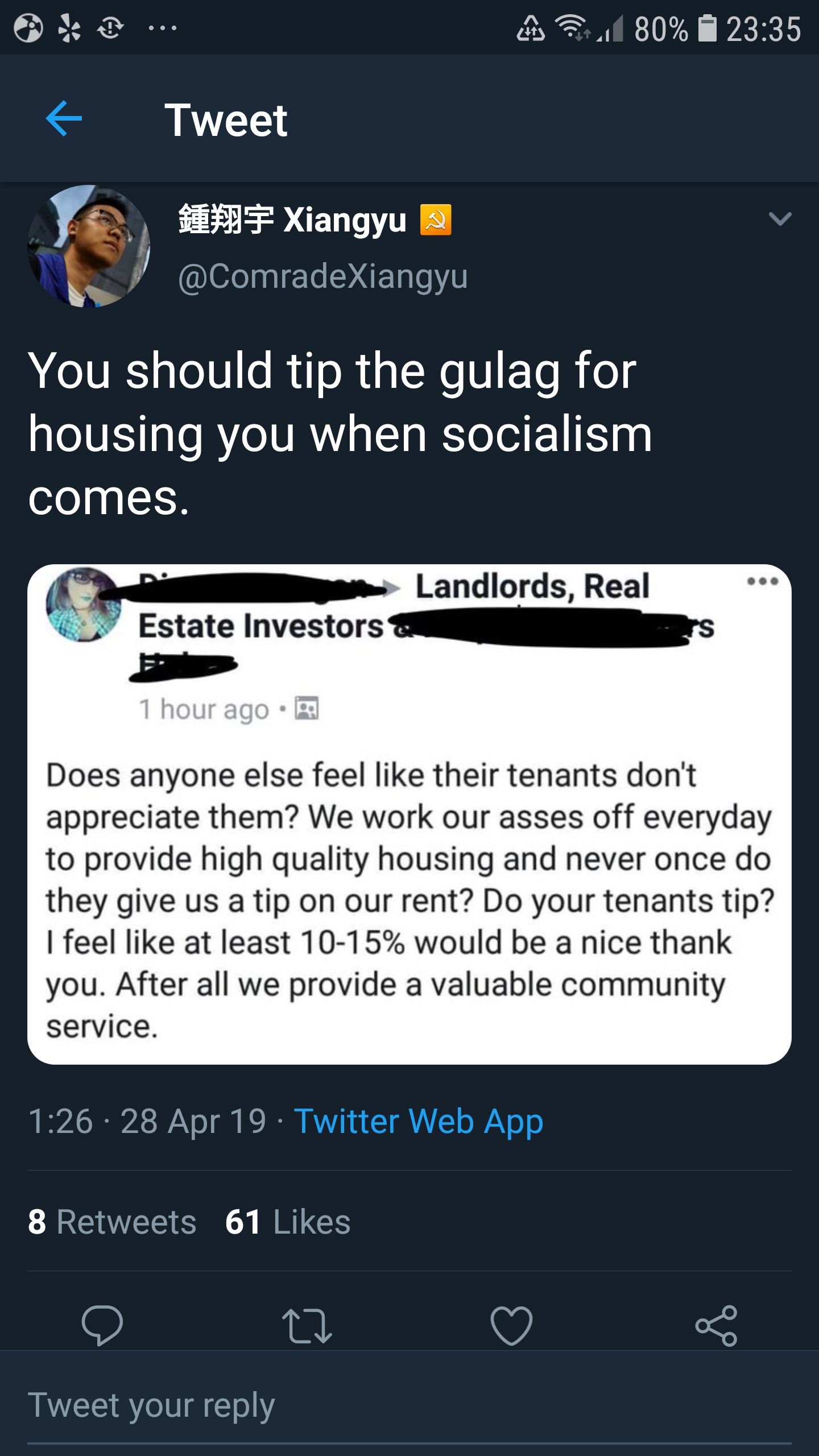 On tipping your landlords LateStageCapitalism