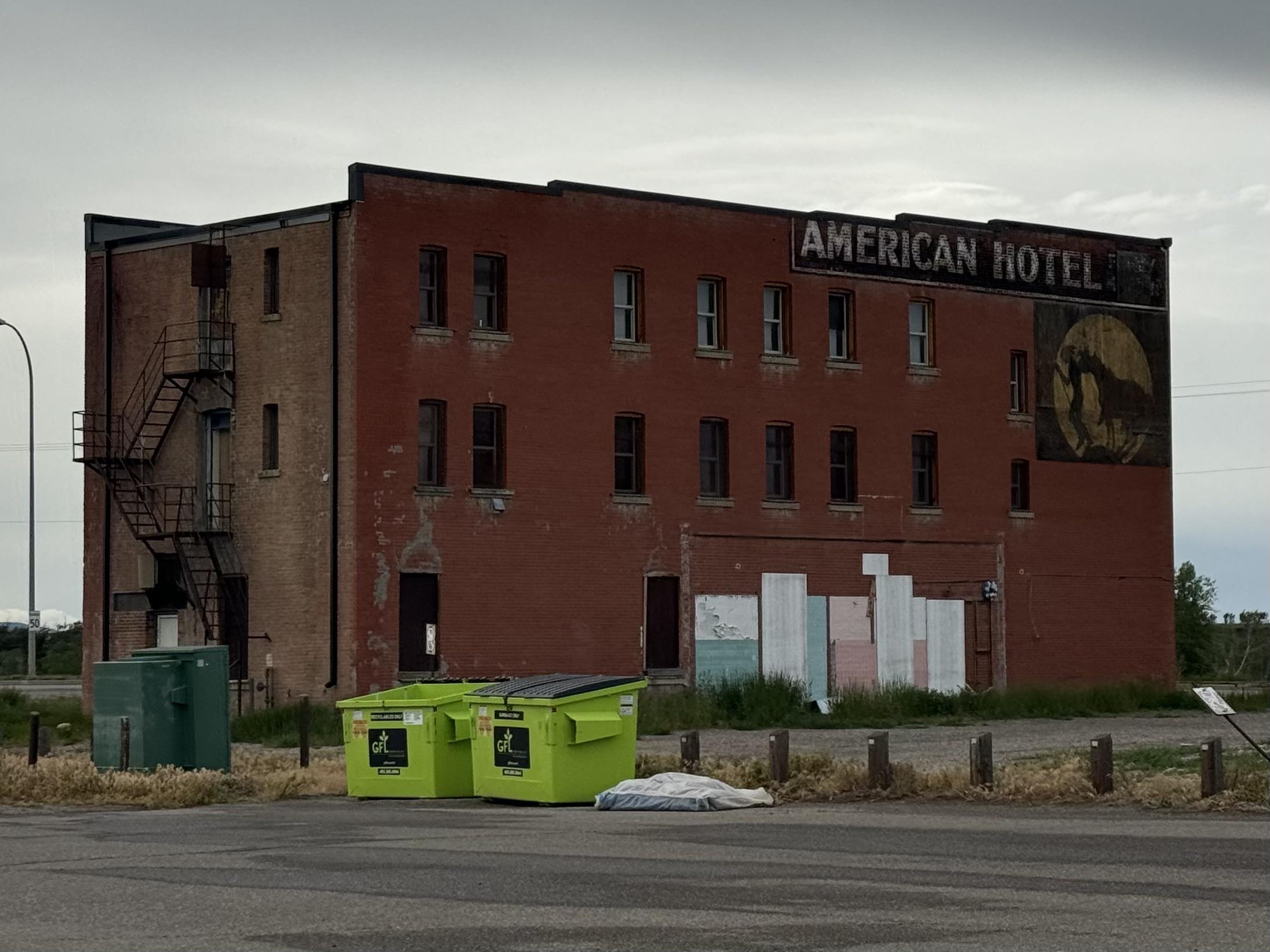 The American Hotel Fort Macleod, AB, Canada. The other side. r