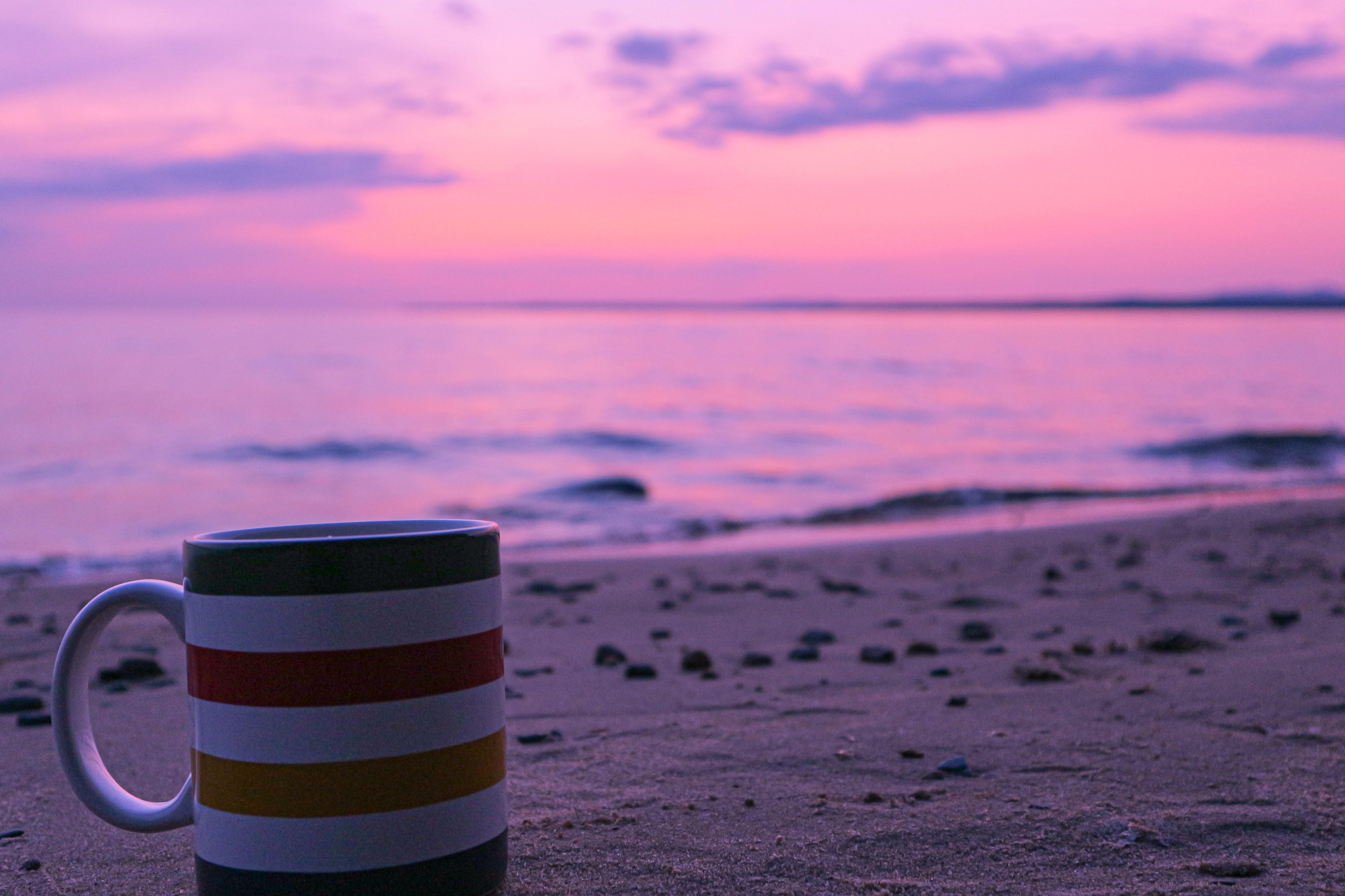 Morning coffee by the Lake Superior sunrise r/Outdoors