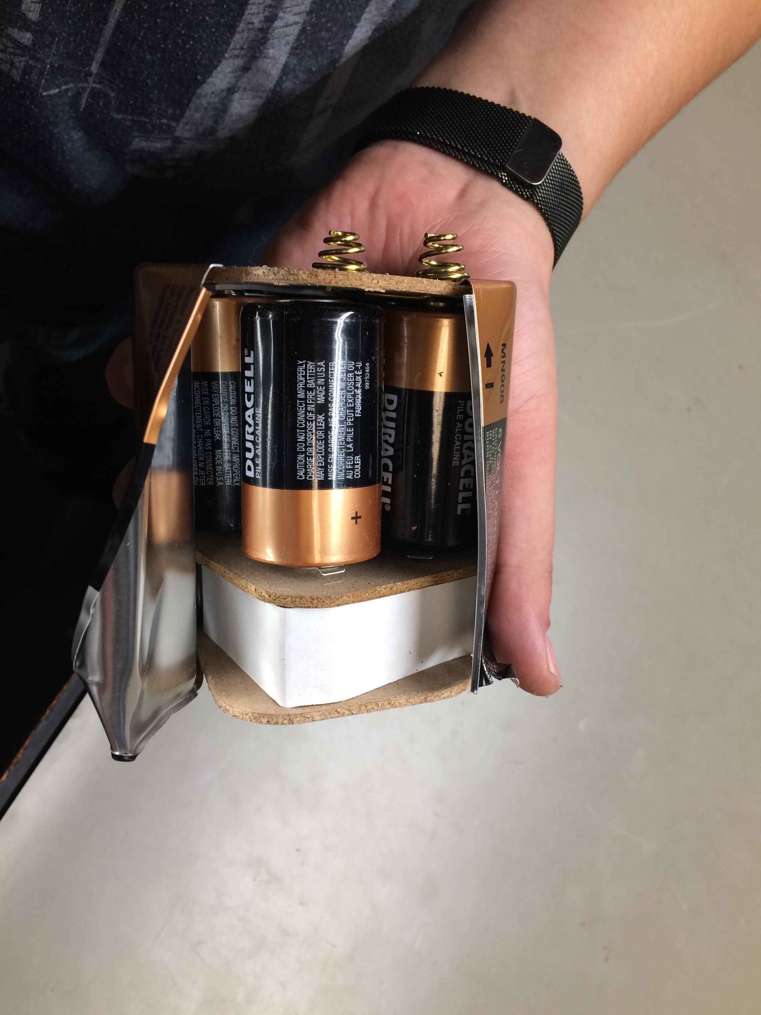 A coworker of mine opened up a big square Duracell battery. Turns out