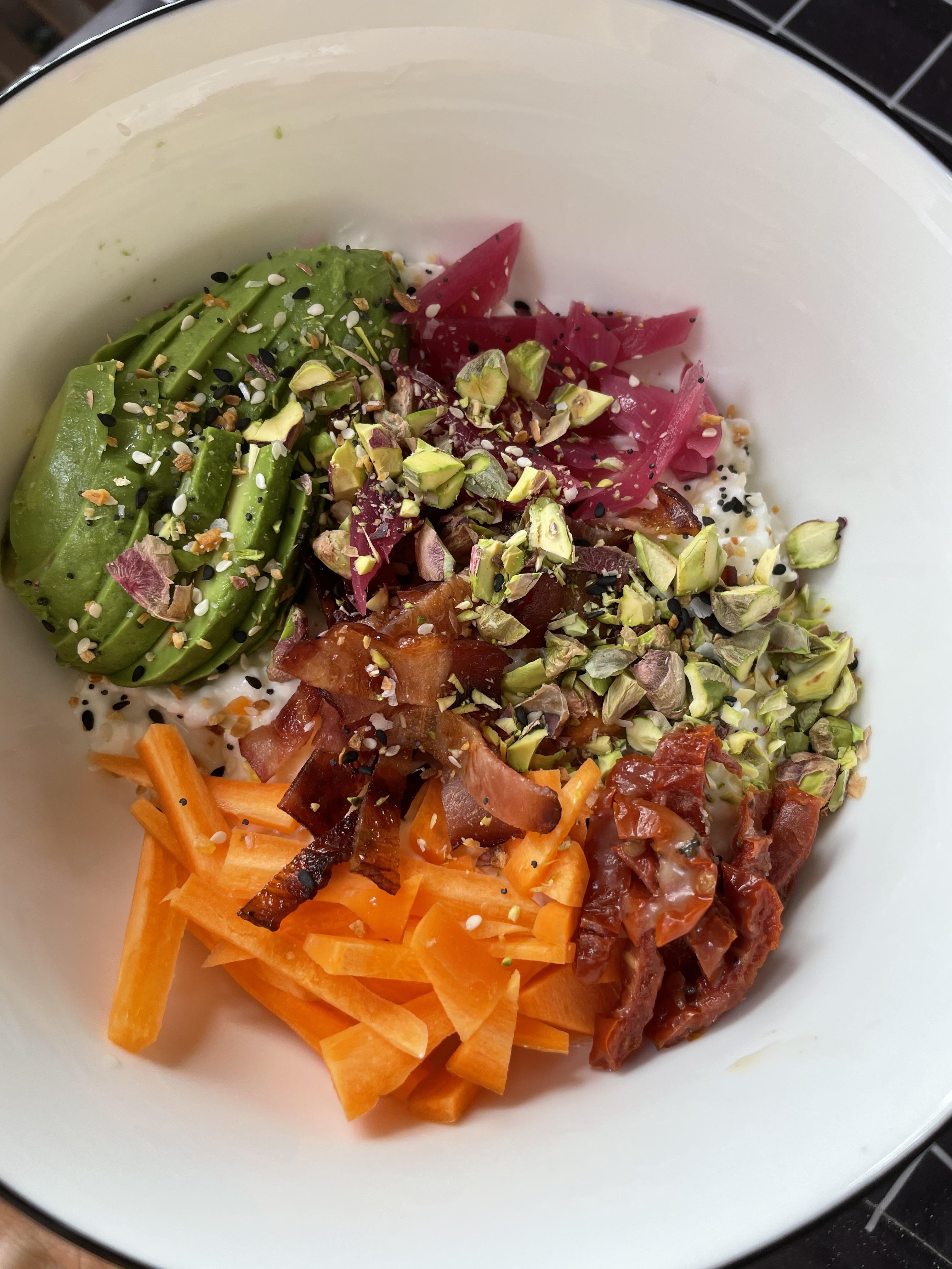 Savory cottage cheese bowl r/HealthyFood