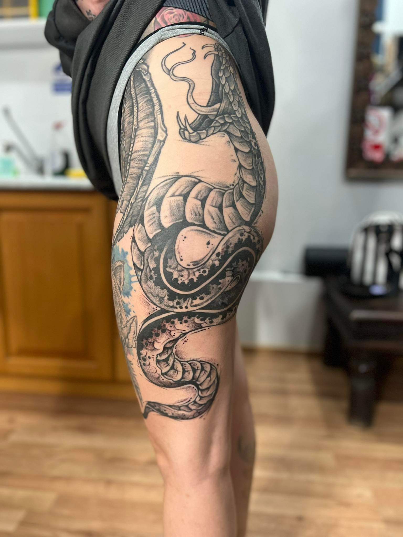 my new snake tattoo done by Matthew fenech at Moko tattoos, Malta! r