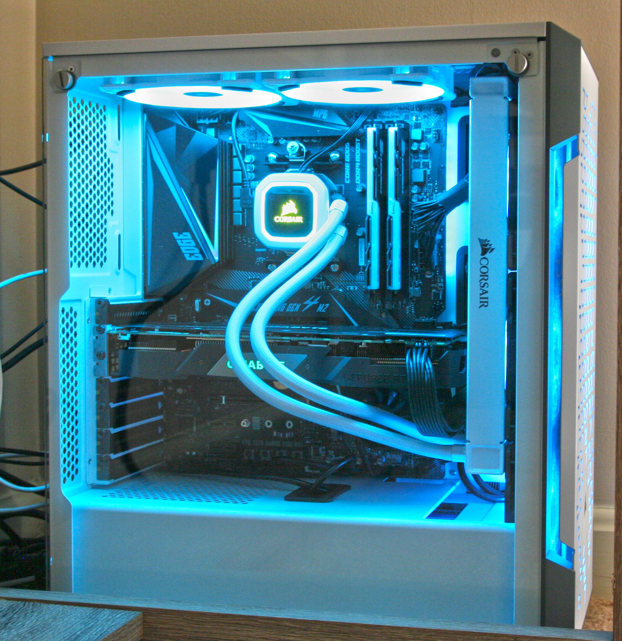 Fresh Build, loving the H100i (fans change to CPU temp, pump to coolant