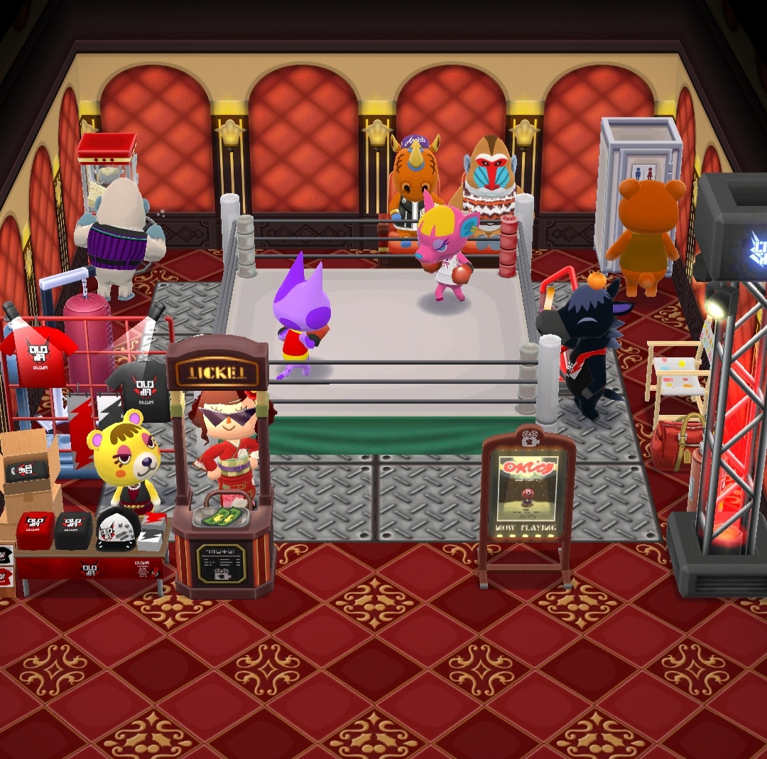 I just found out the villager can get on the boxing ring to fight. This