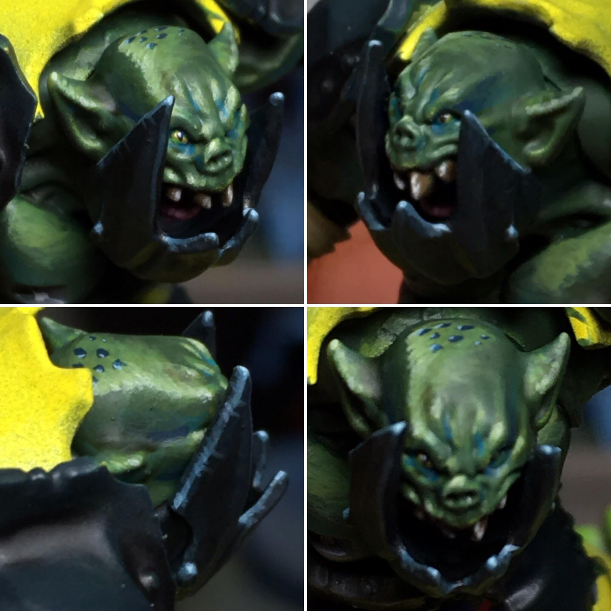 Worked on Orruk skin tonight for my Warcry Ironjawz. r/minipainting