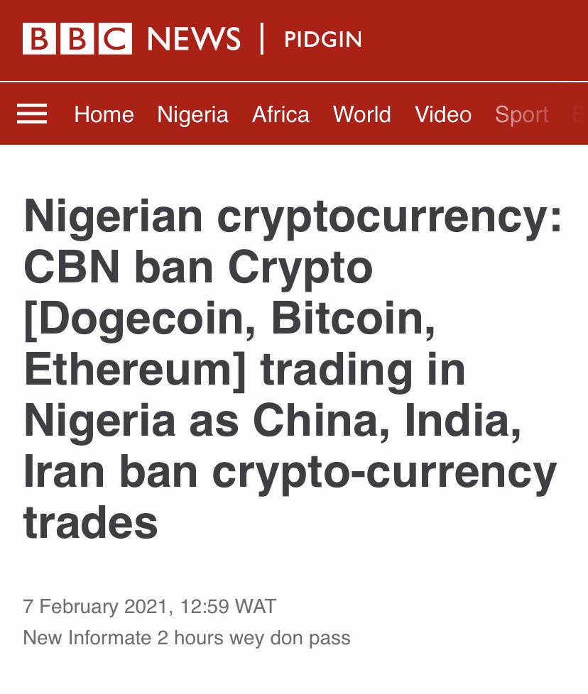 How To Buy Bitcoin In Nigeria After Cbn Ban Cbn Bans Cryptocurrency