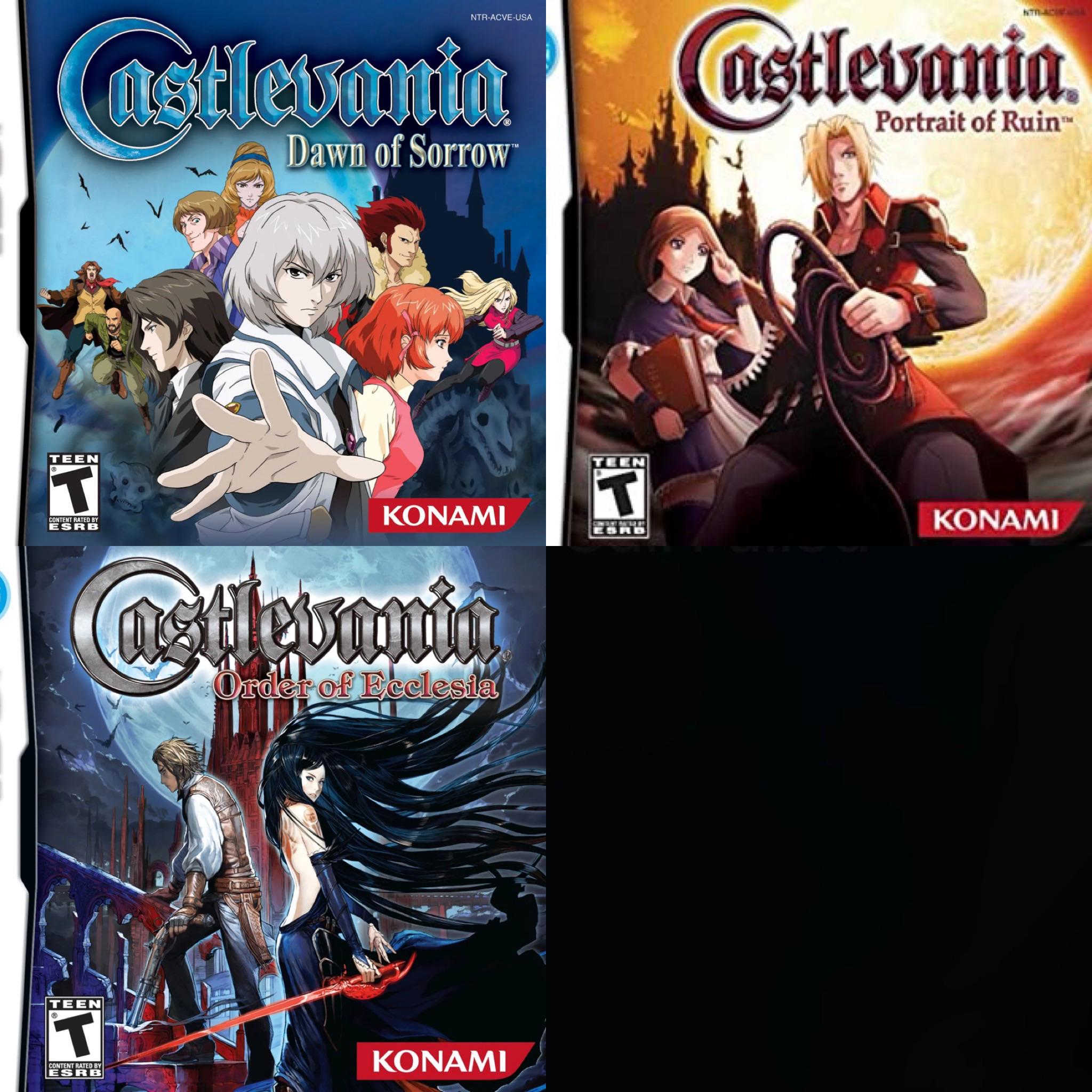 Rank these three Castlevania games from Best to Least r/castlevania