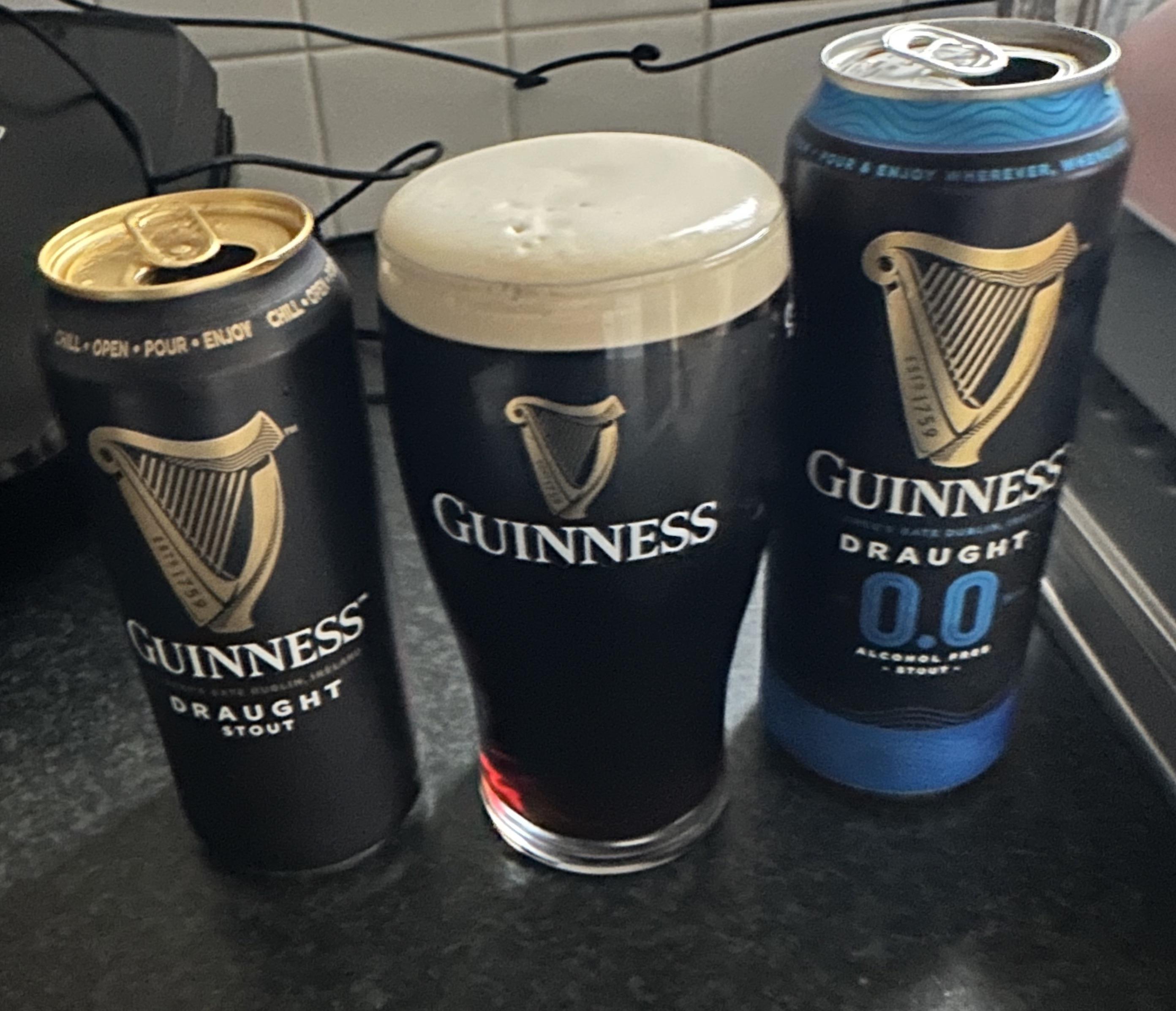 Created my own low ABV Guinness , actually tastes good! Half regular