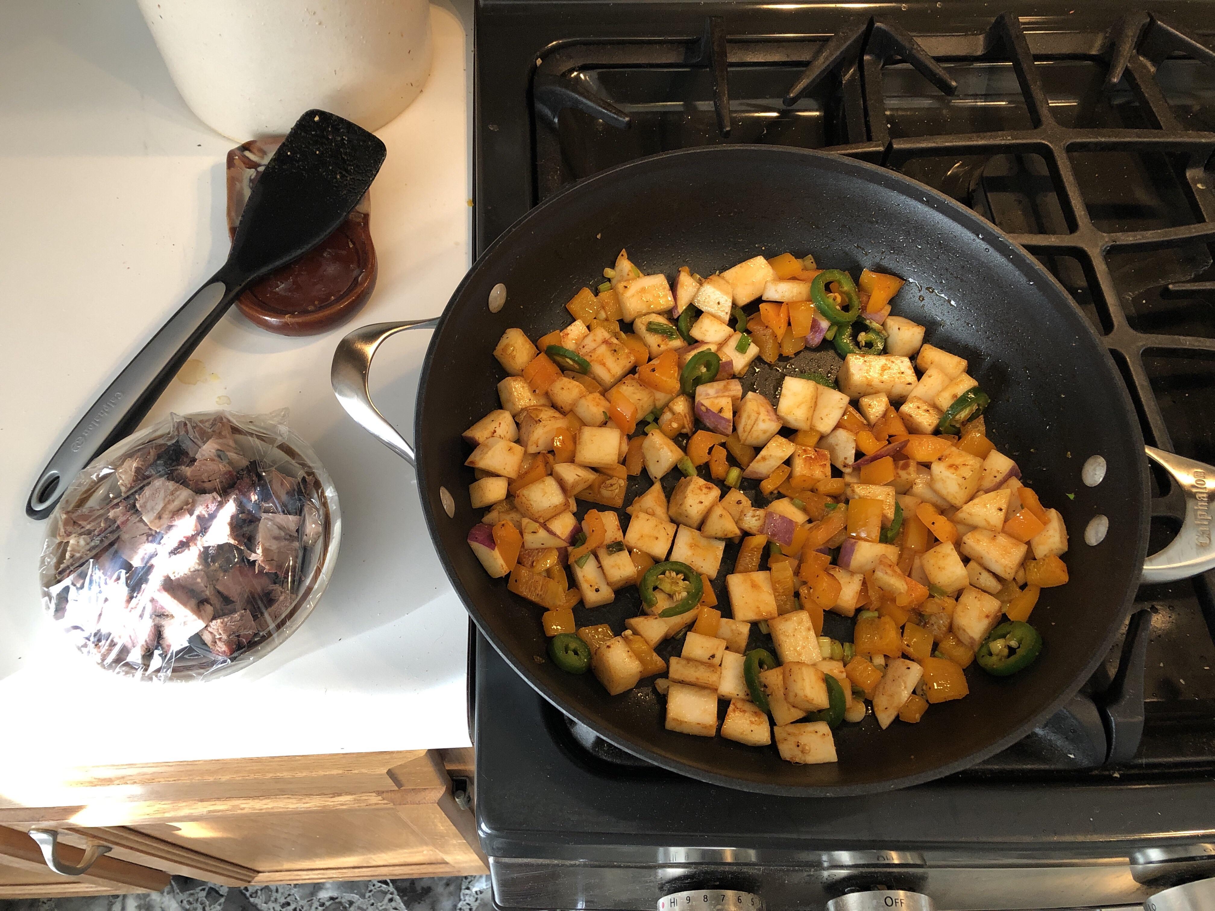 Breakfast Smoked Brisket Hash r/ketorecipes