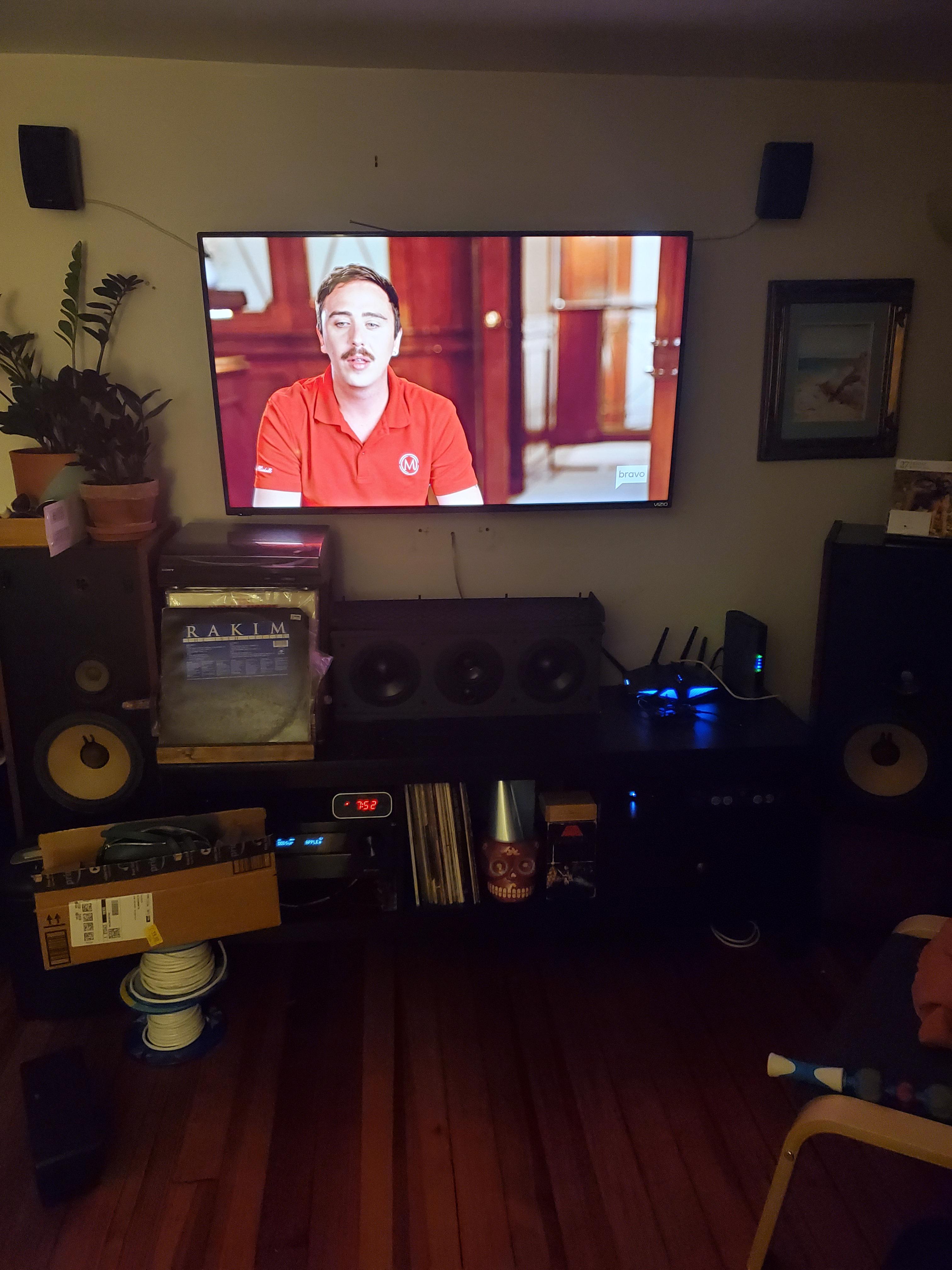 Center channel sounds muffled and hollow. Any help would be great and