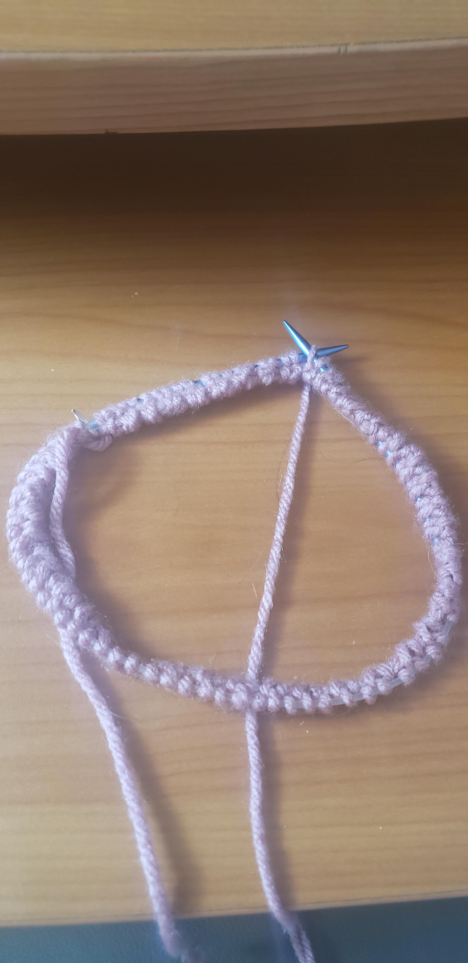 First time knitting in the round. The needles are near immovable! I