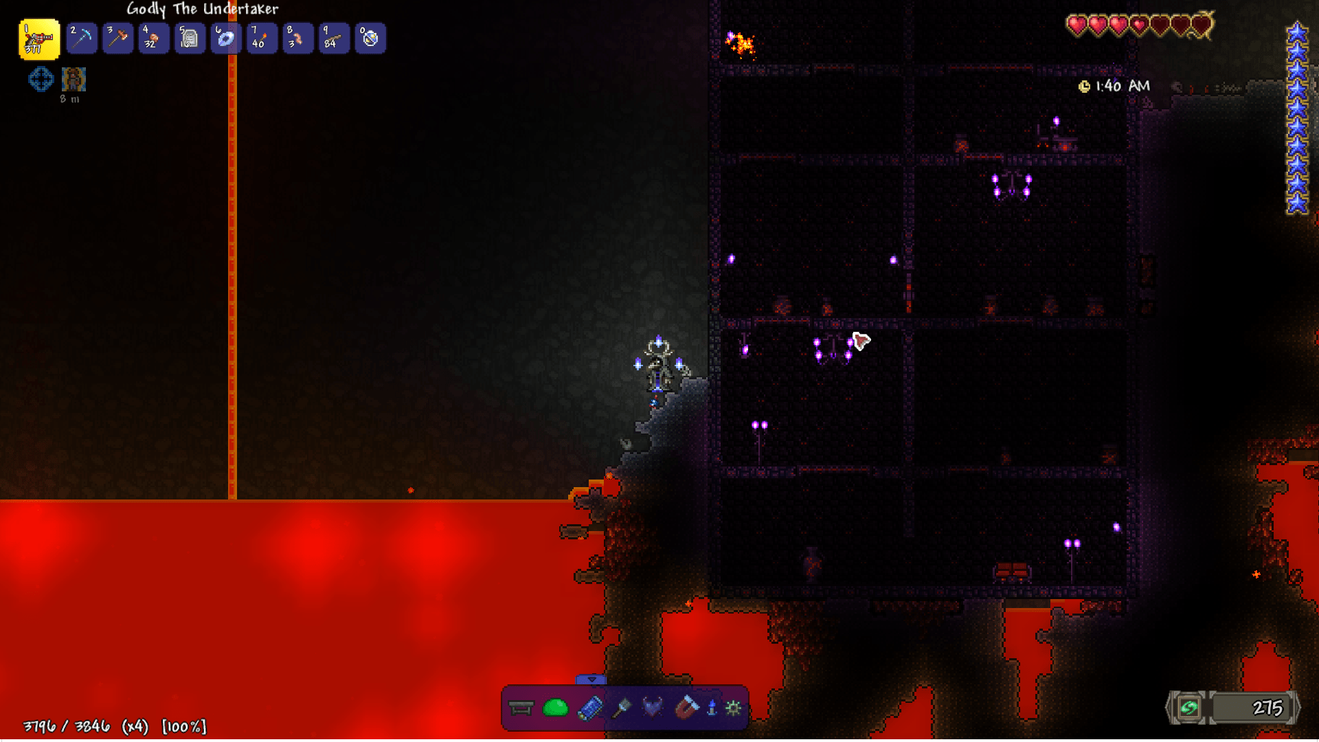 Terraria underworld has the cavern background. Any ideas as to why