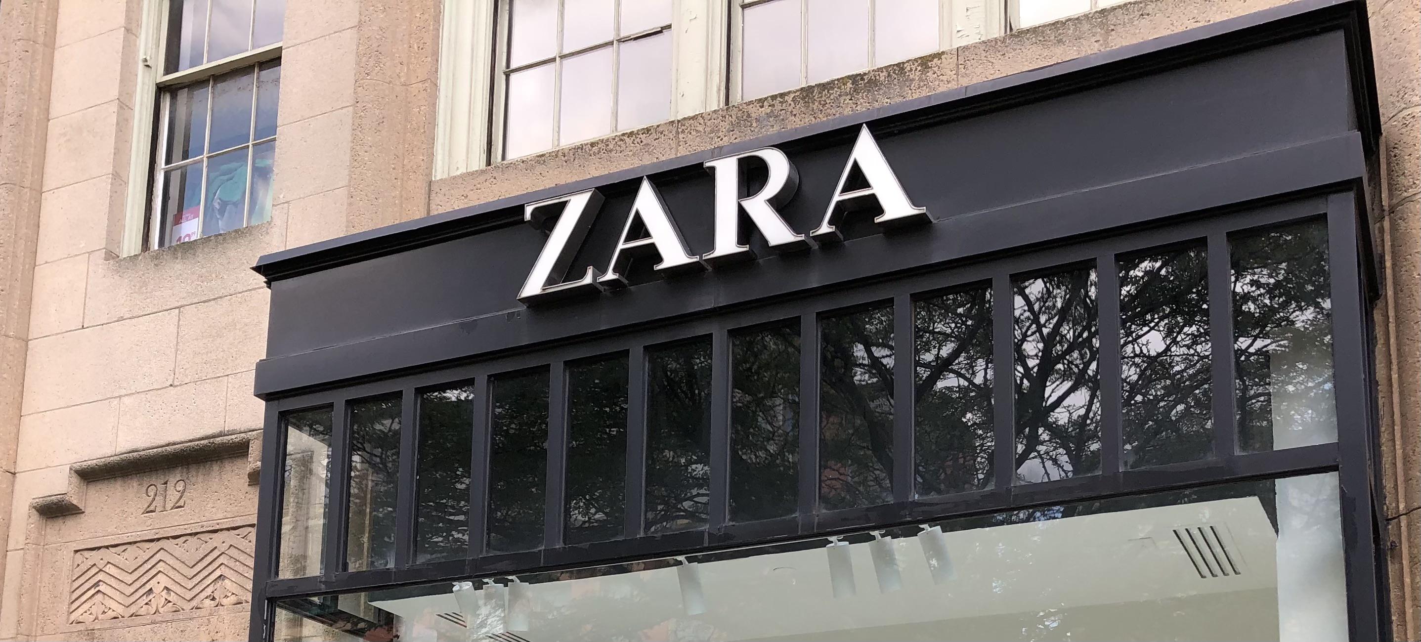 I just walked by the zara store in boston. please address me as