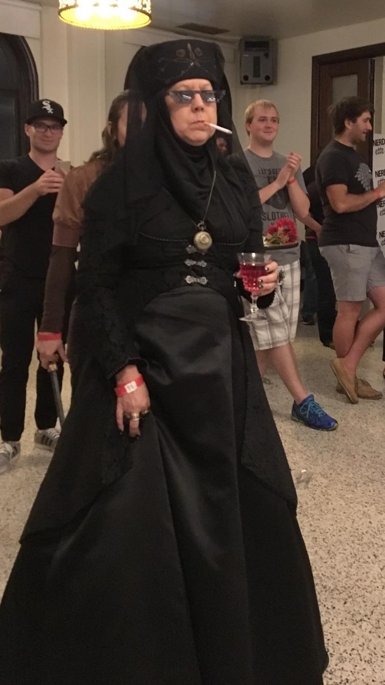 Winner of the costume contest at the Chicago wrap party this past week