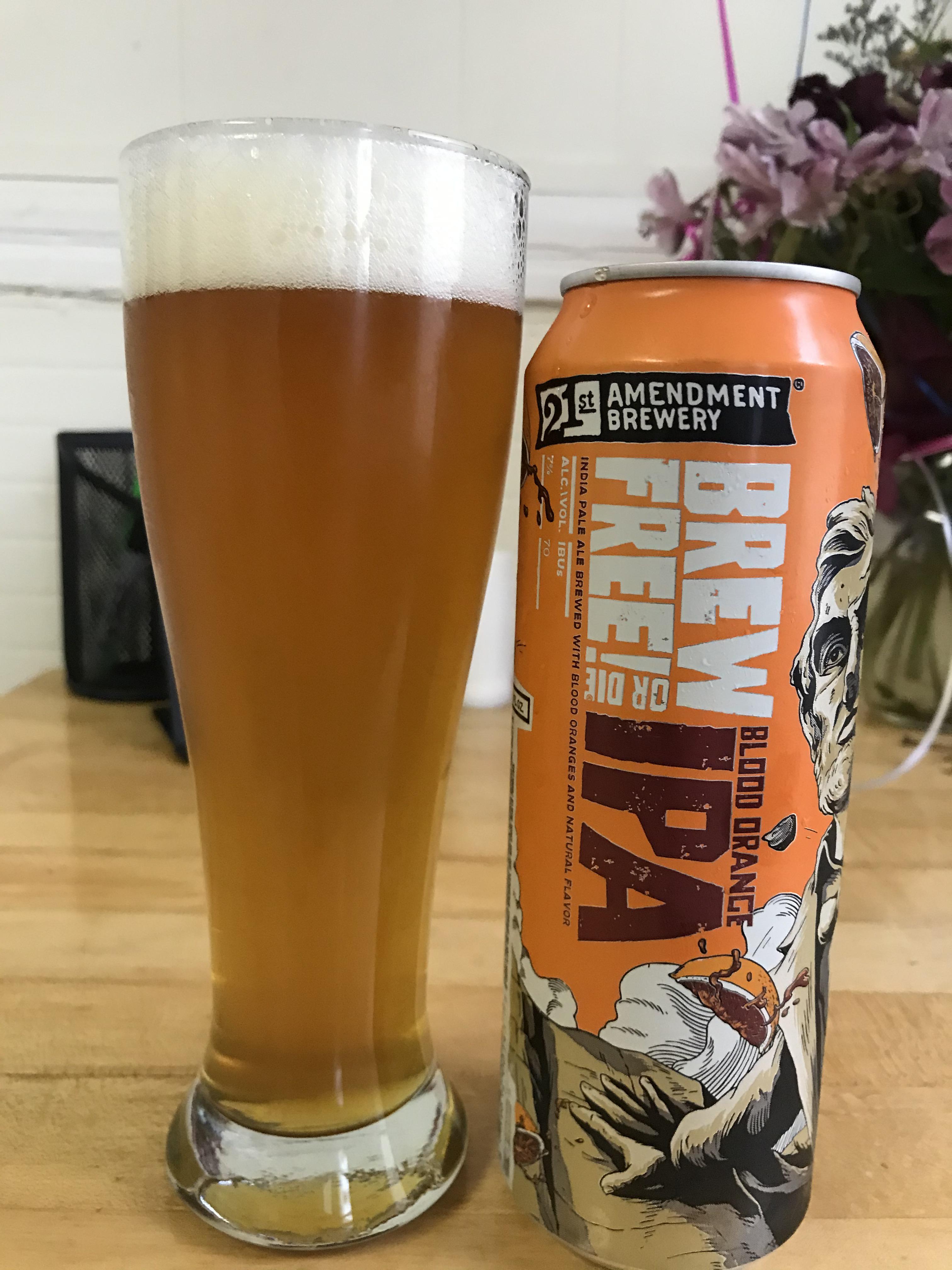21st Amendment Brewery Blood Orange IPA 👌🏻 r/CraftBeer
