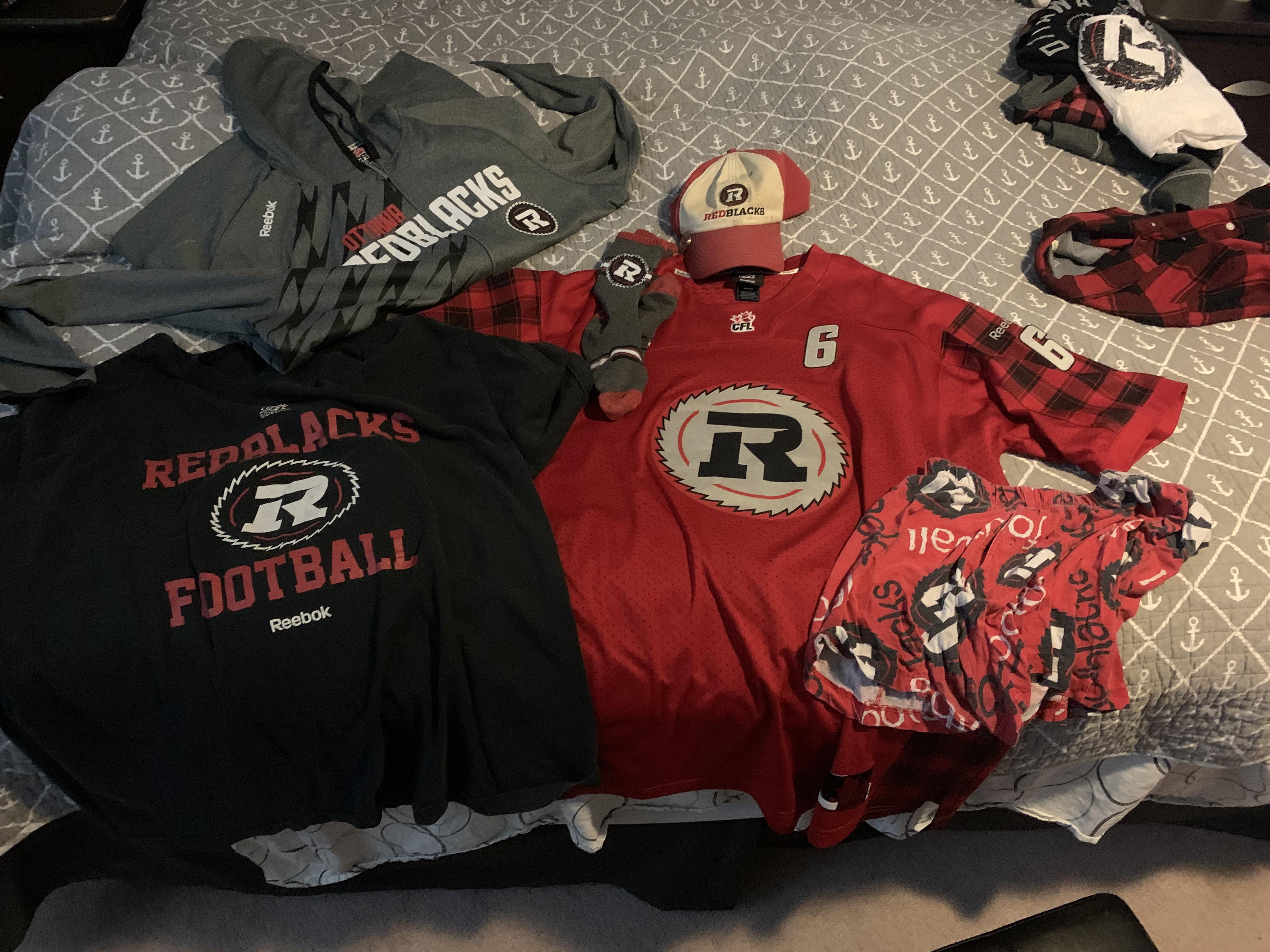 REDBLACKS game day gear r/CFL