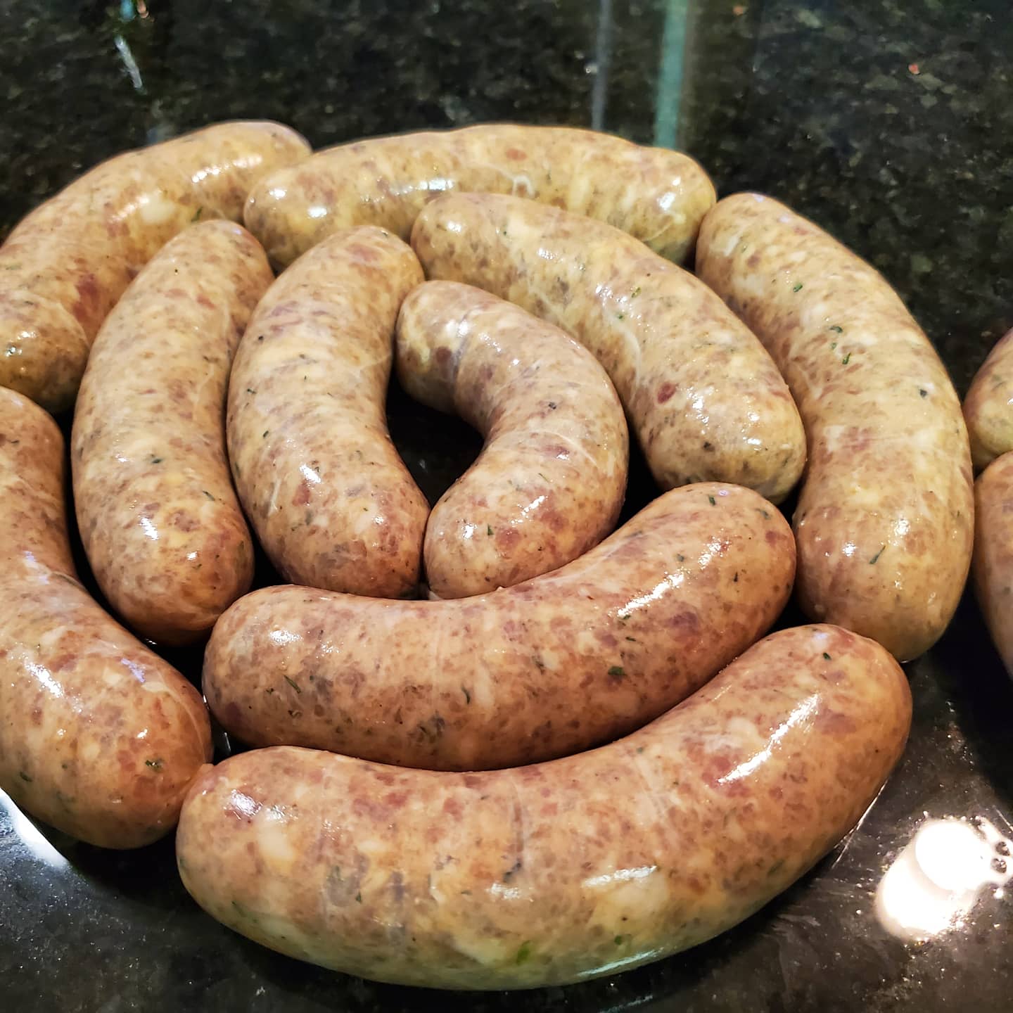 First Sausage w New Lem Stuffer! Recipe Below! r/sausagetalk