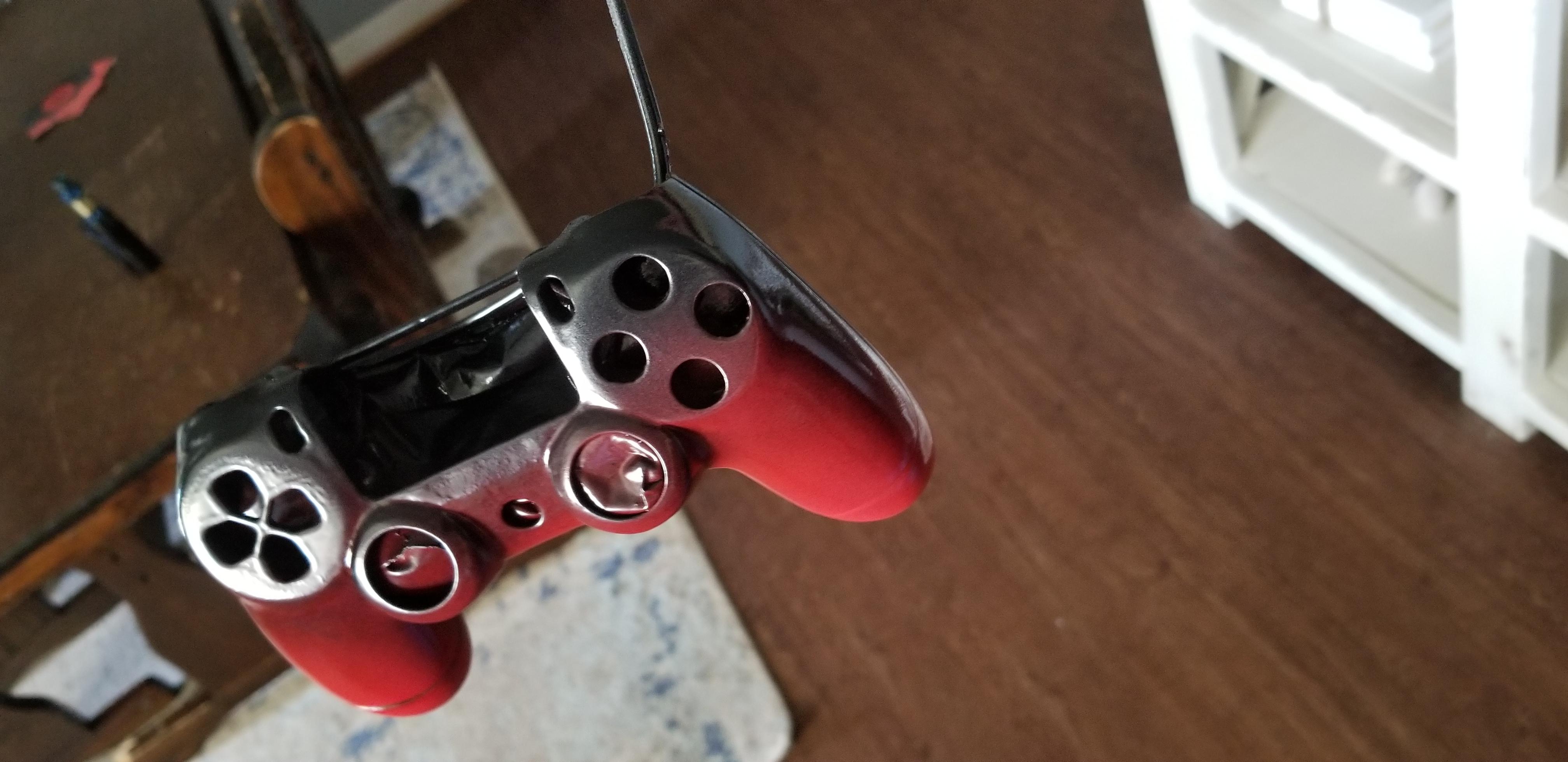 First paint job on PS4 controller shell. Don't think it turned out too