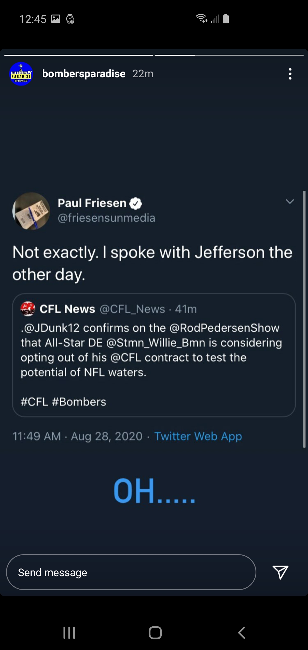 3 down at it again CFL