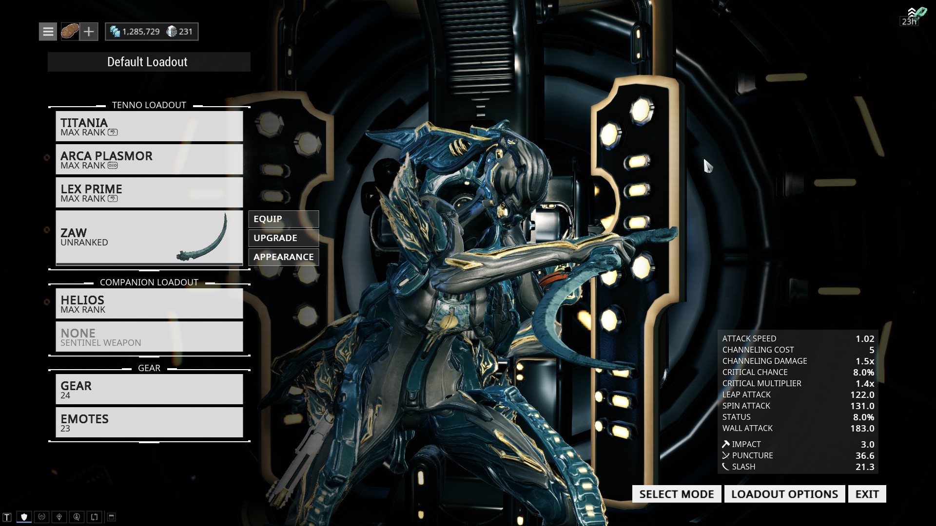 Stats on the basic dagger Zaw with Ruhang Link r/Warframe