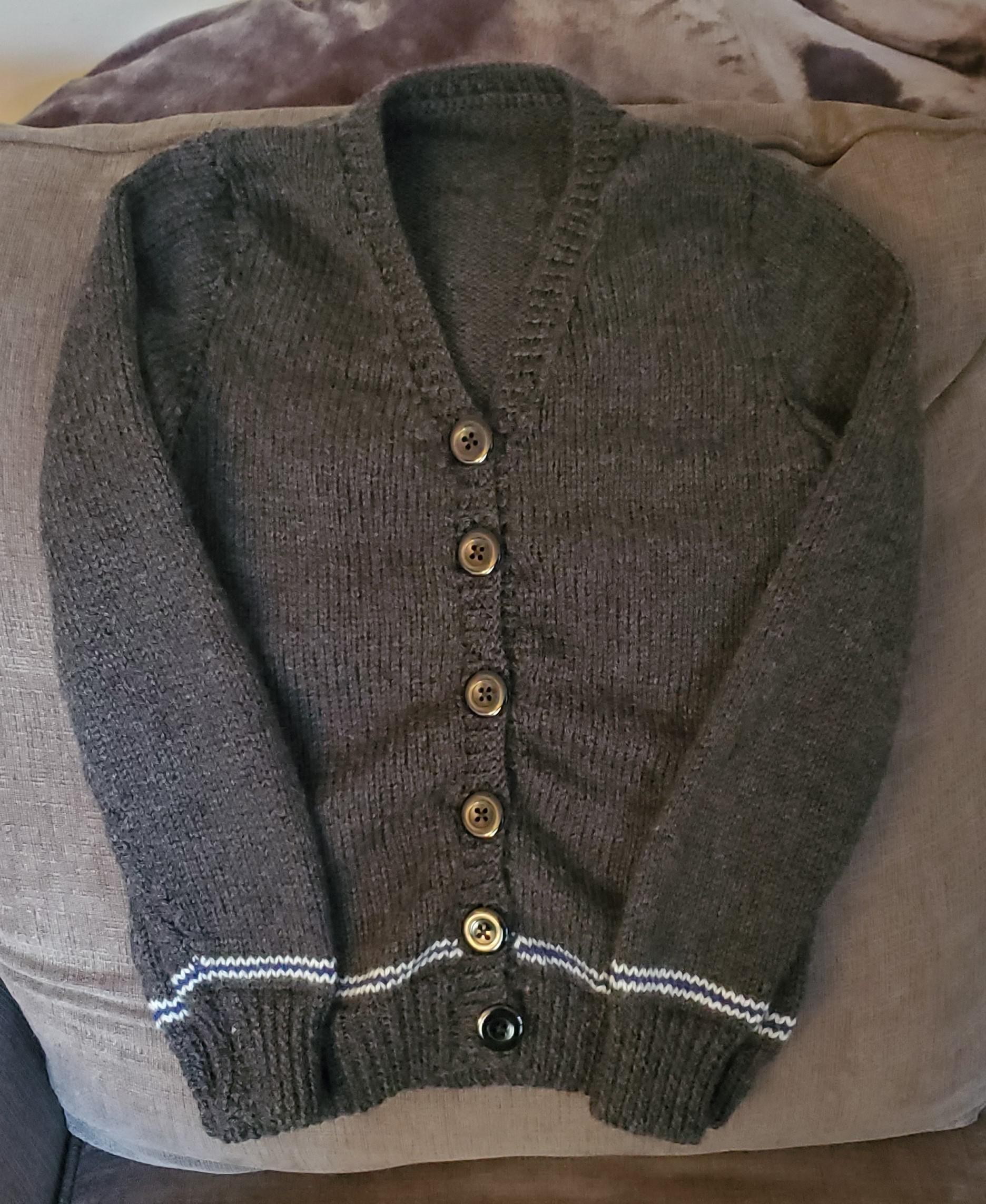 Ravenclaw Hogwarts House Cardigan r/knitting