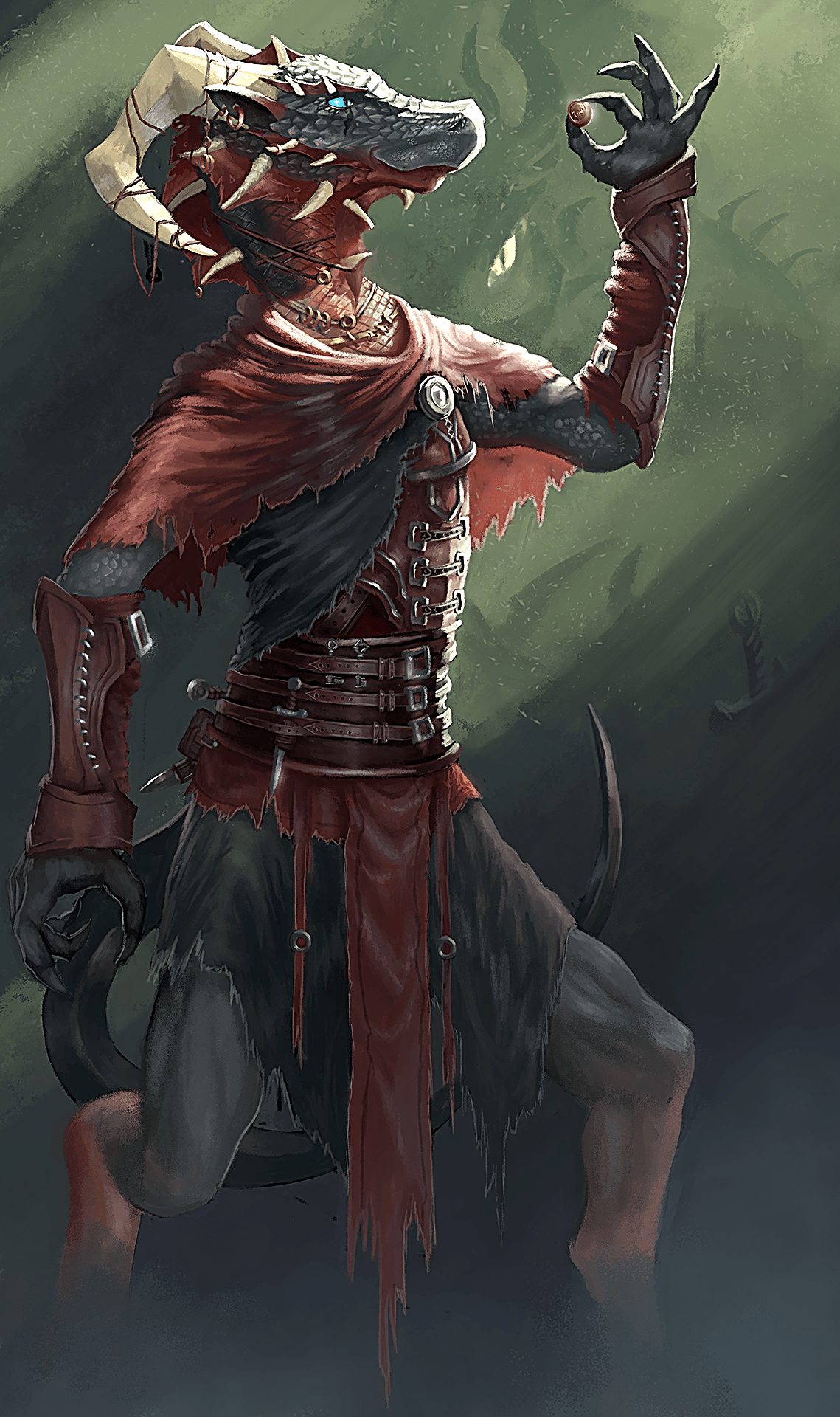 [OC] [Art] Griffemort, dragonborn, thief DnD