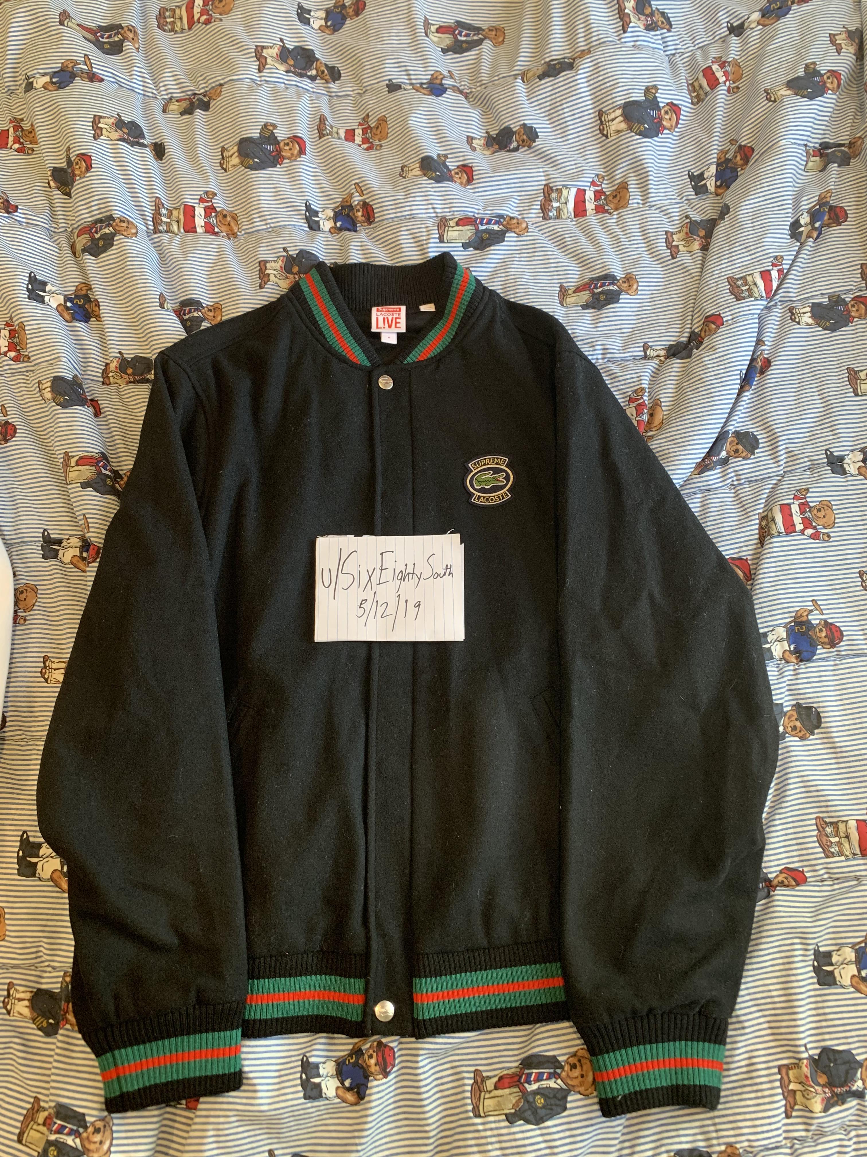 Supreme x Lacoste Varsity Jacket Size M r/supremeclothing