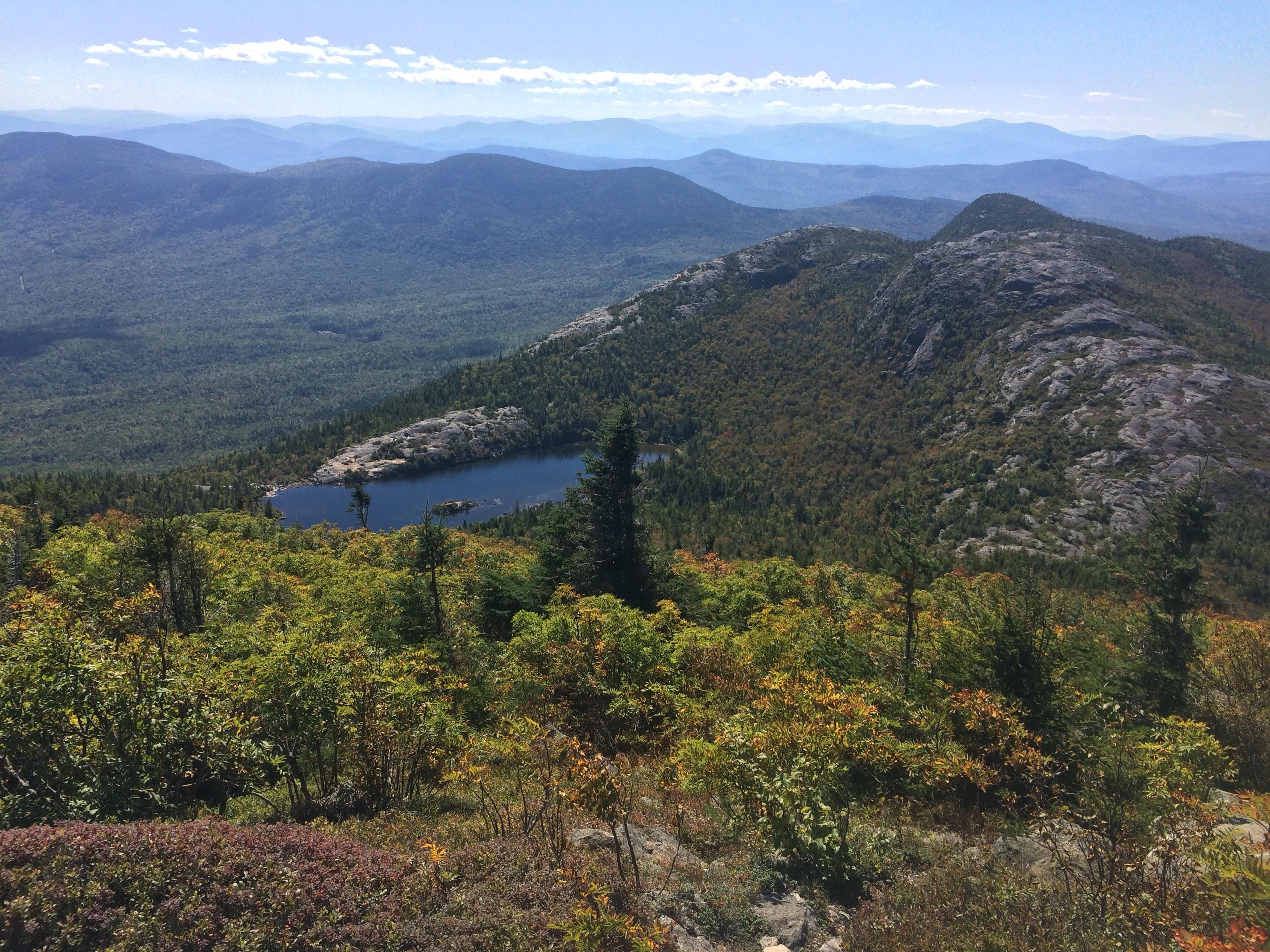 View of Tumbledown pond off the side of Little Jackson r/Maine