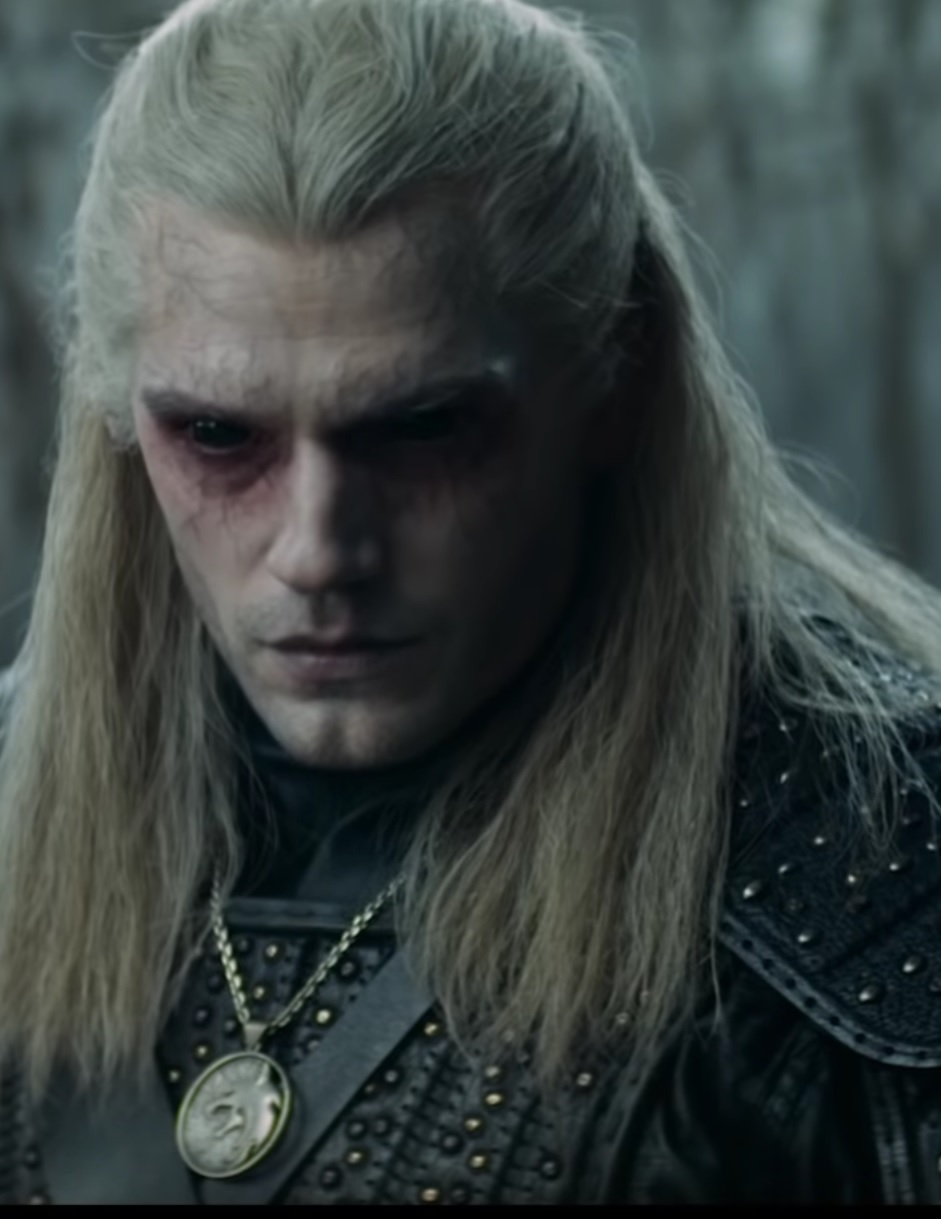 4K Wallpaper The Witcher Black Eyes