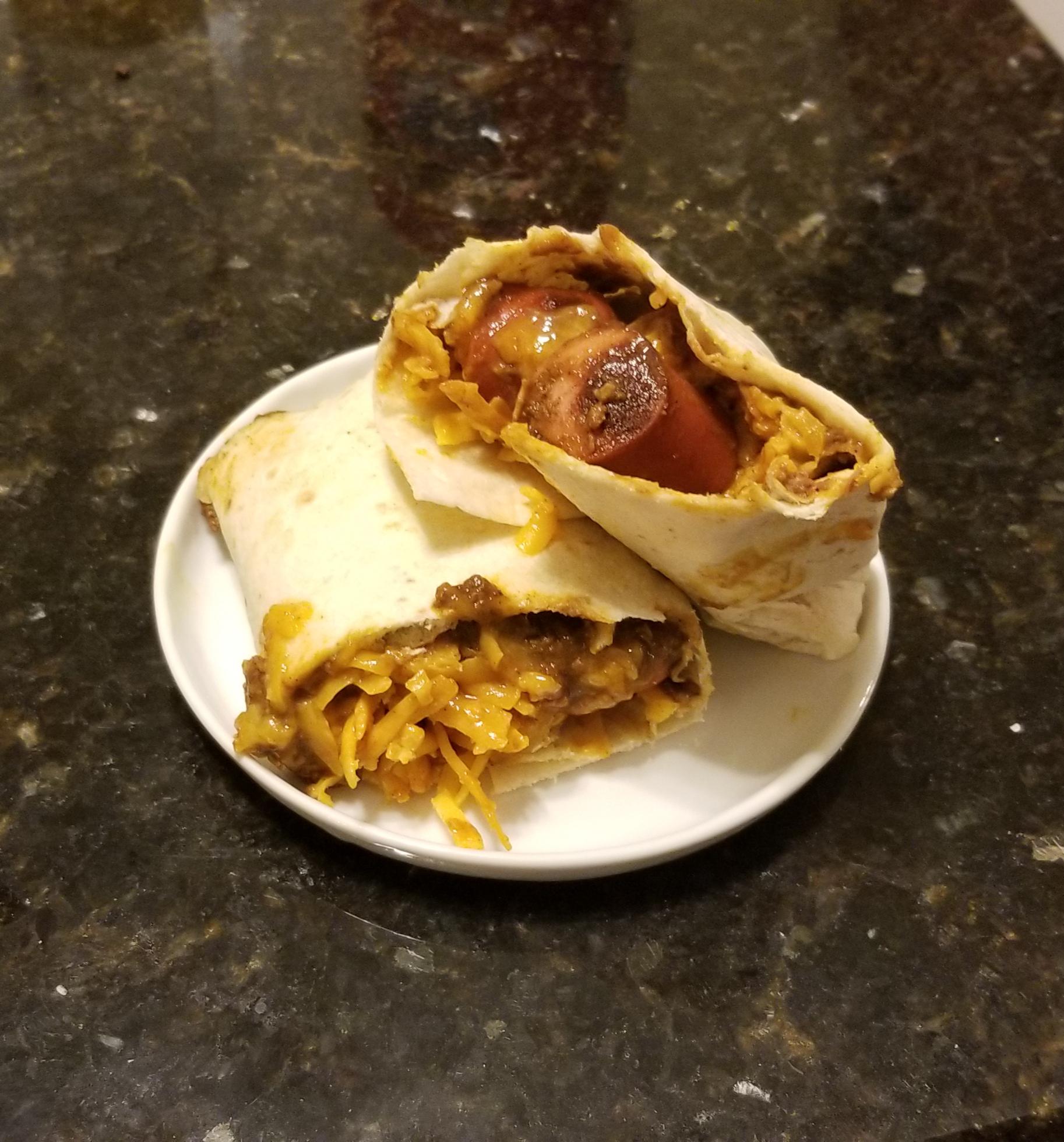 Week 52 Rolled Skyline Chili Burrito (Best Eaten Suuuuuuper High
