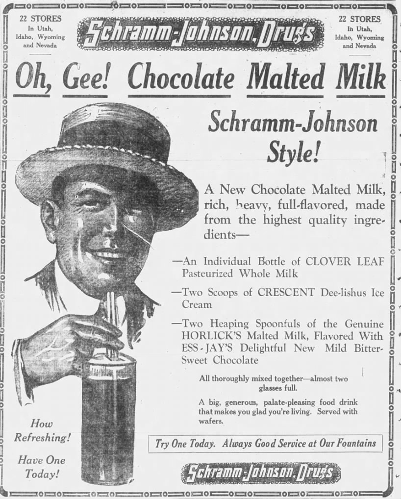 Obsessed with this 1920s chocolate malted milk recipe that was on the
