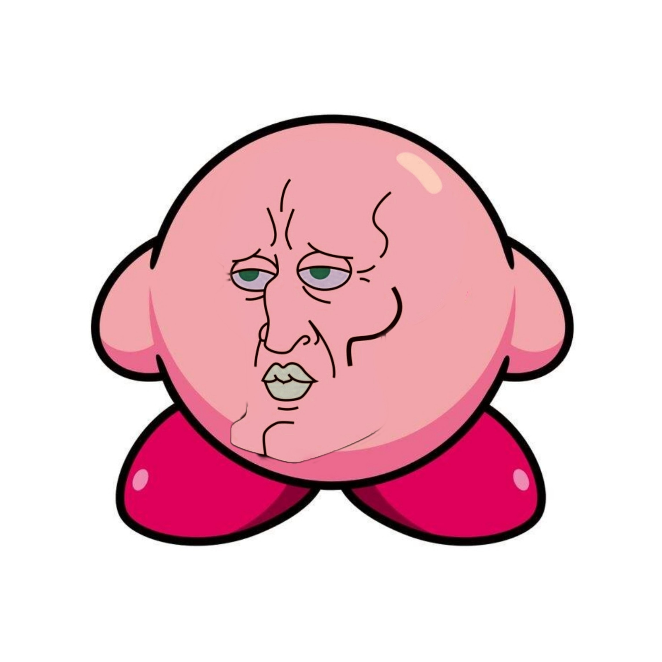 Made this a while ago. Handsome kirby Kirby