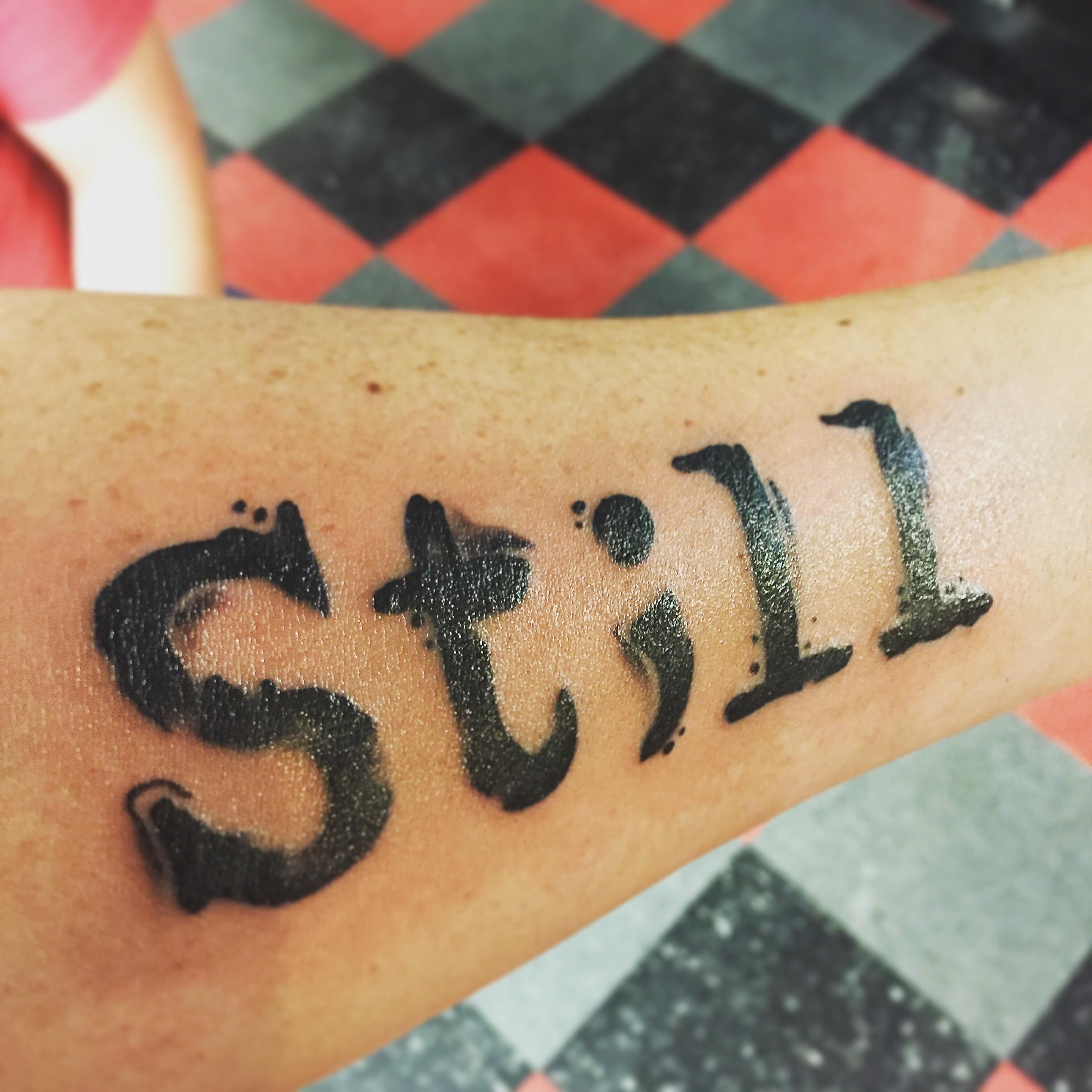 Last tattoo I received, inner forearm, by Billy Hermann of Old Town Ink
