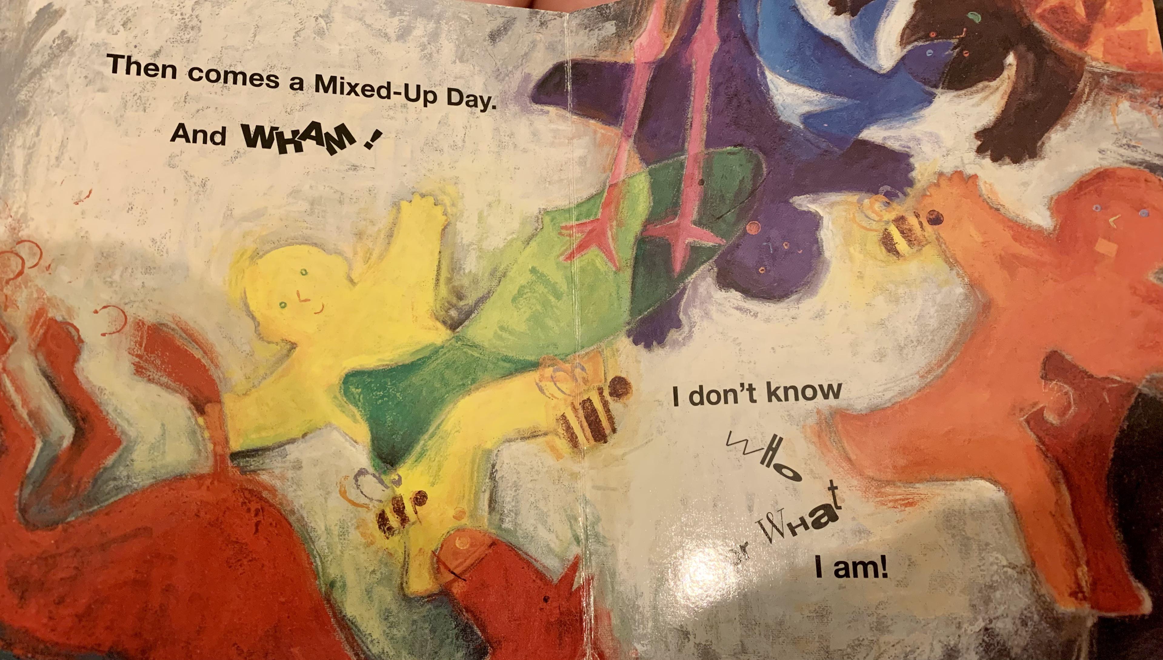 This book is called “My many colored days” by Dr Seuss. I don’t like