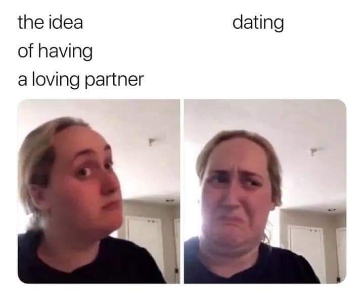 The idea of dating in your late 20s early 30s r/memes