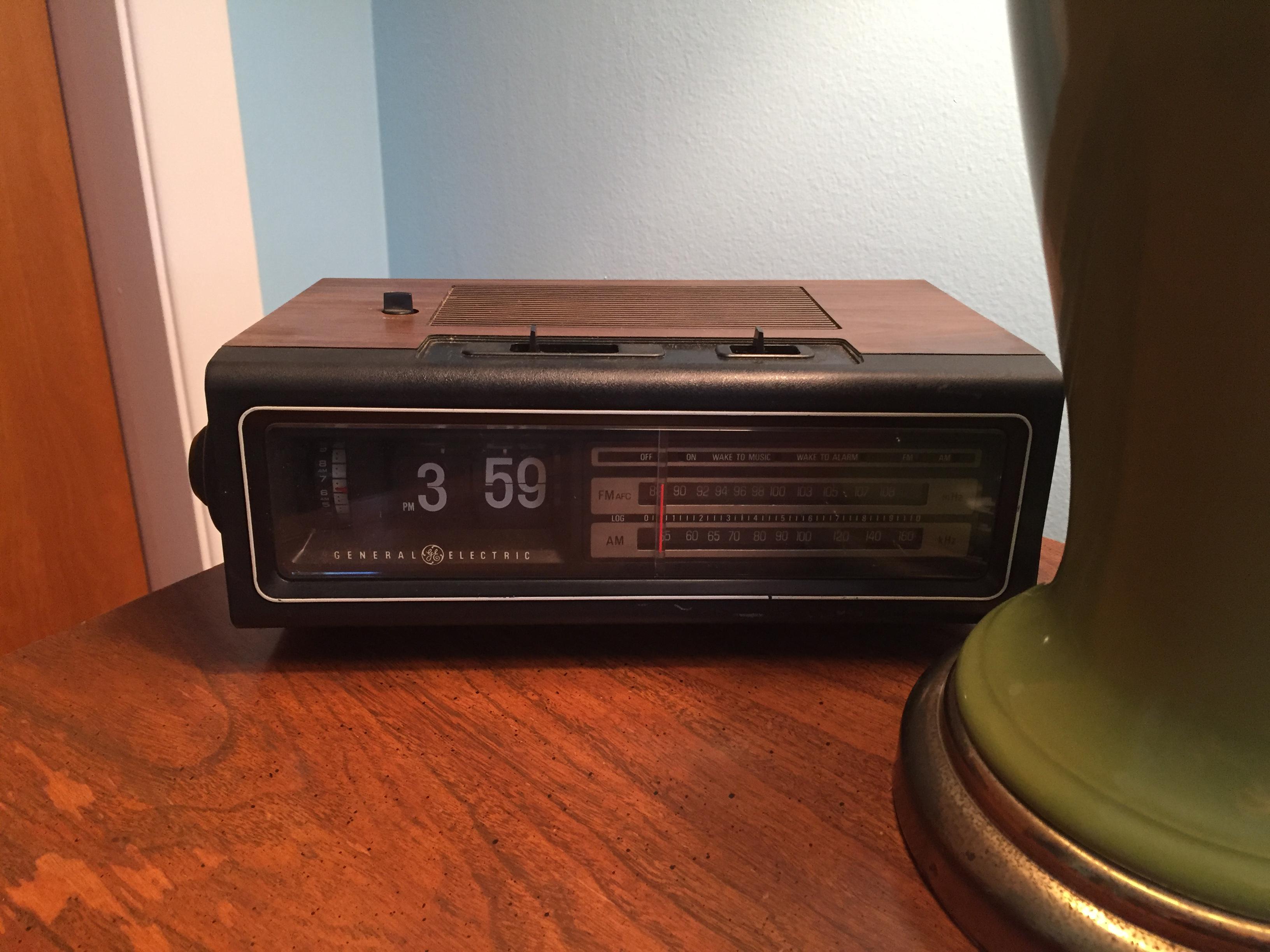 Found this 70's flip clock radio at Savers yesterday! Been hoping to