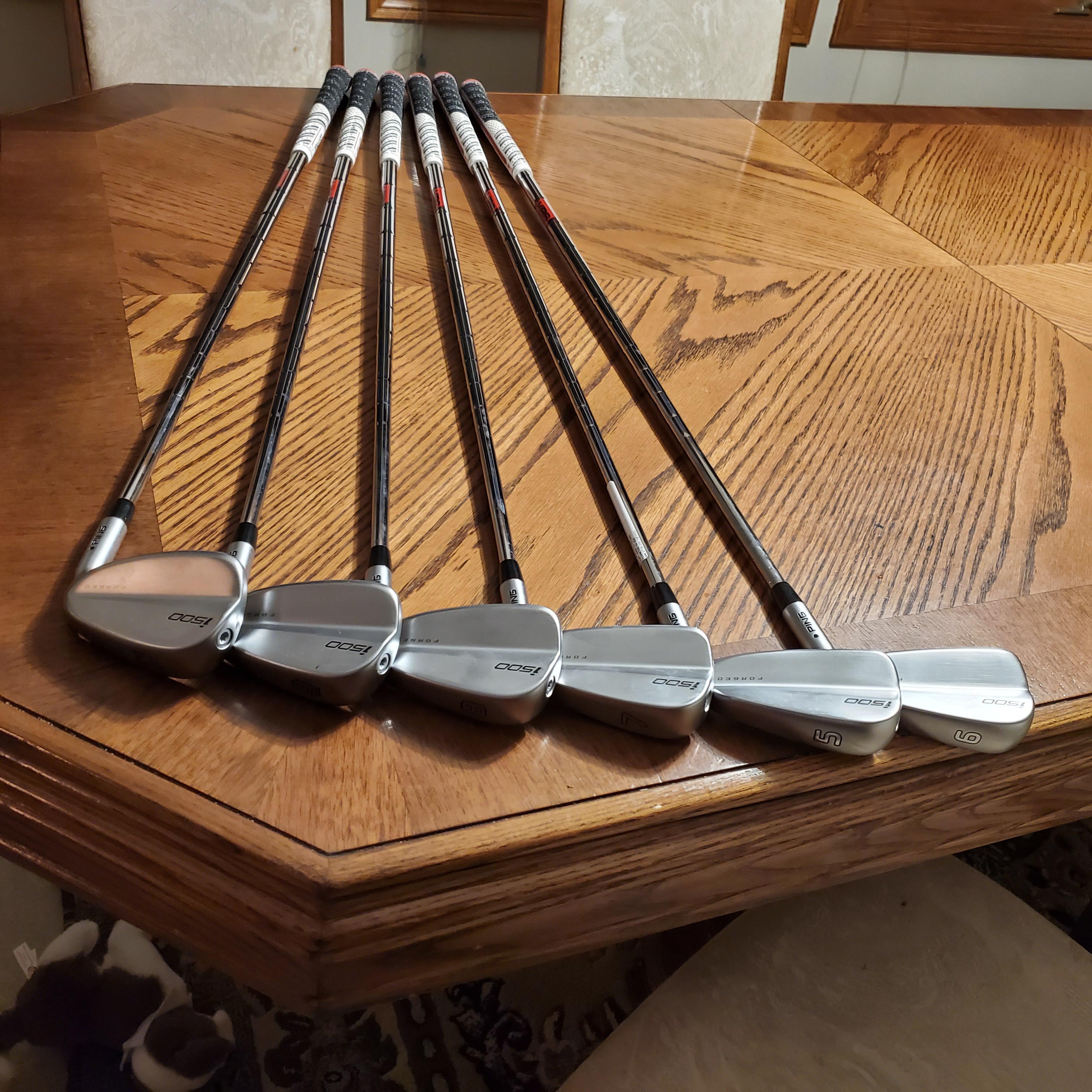 New weapons showed up today! PING i500 KBS Tour 120 with Golf Pride
