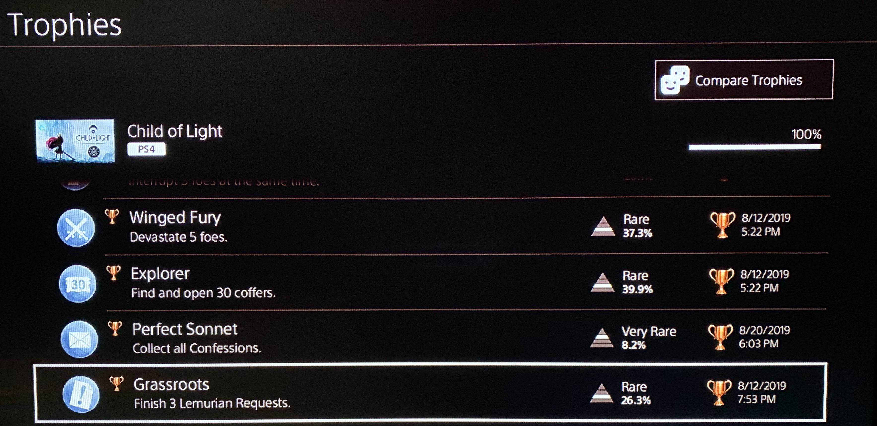 [Child of Light] My girlfriend loved this one Trophies
