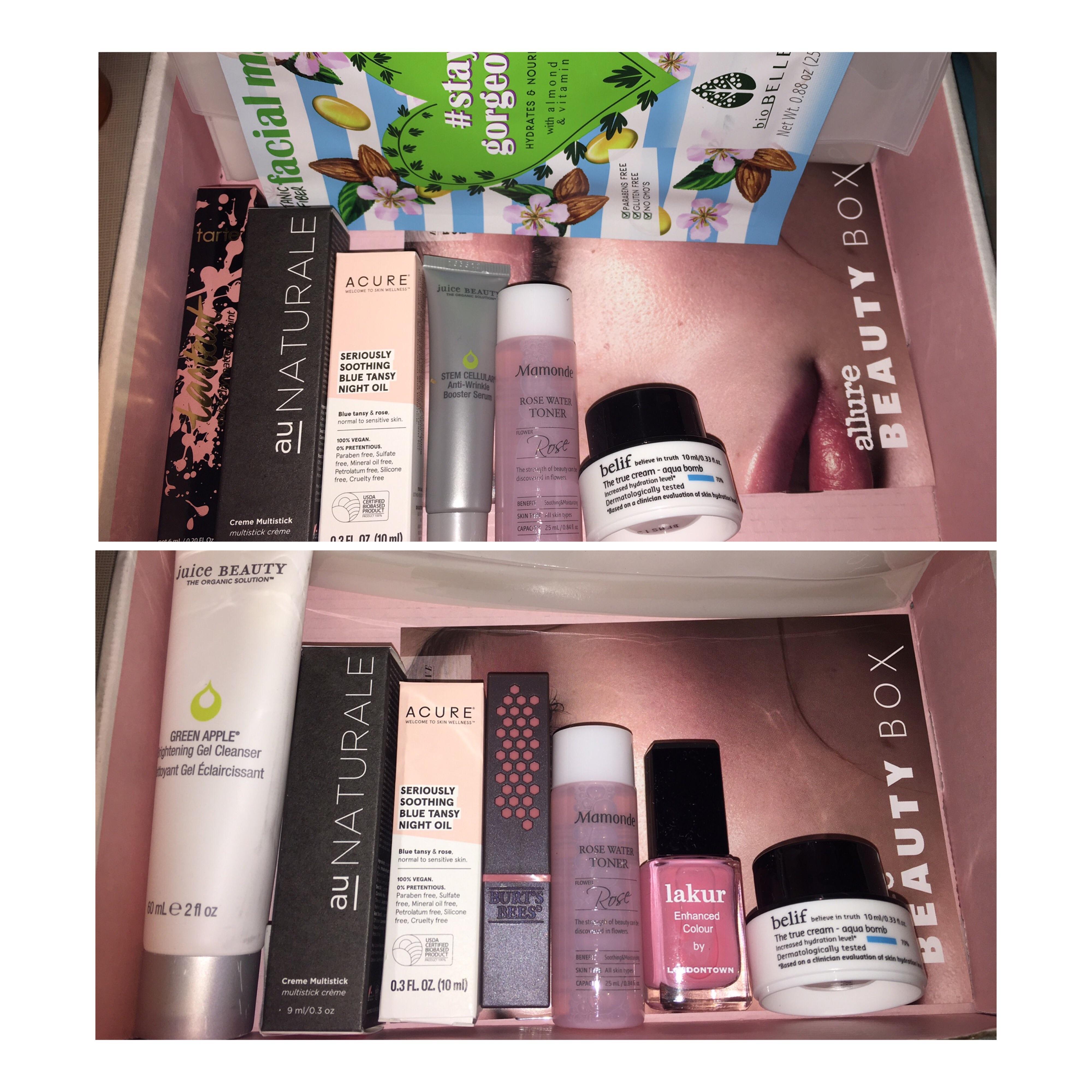 Received both my Allure boxes through Amazon and through Allure the