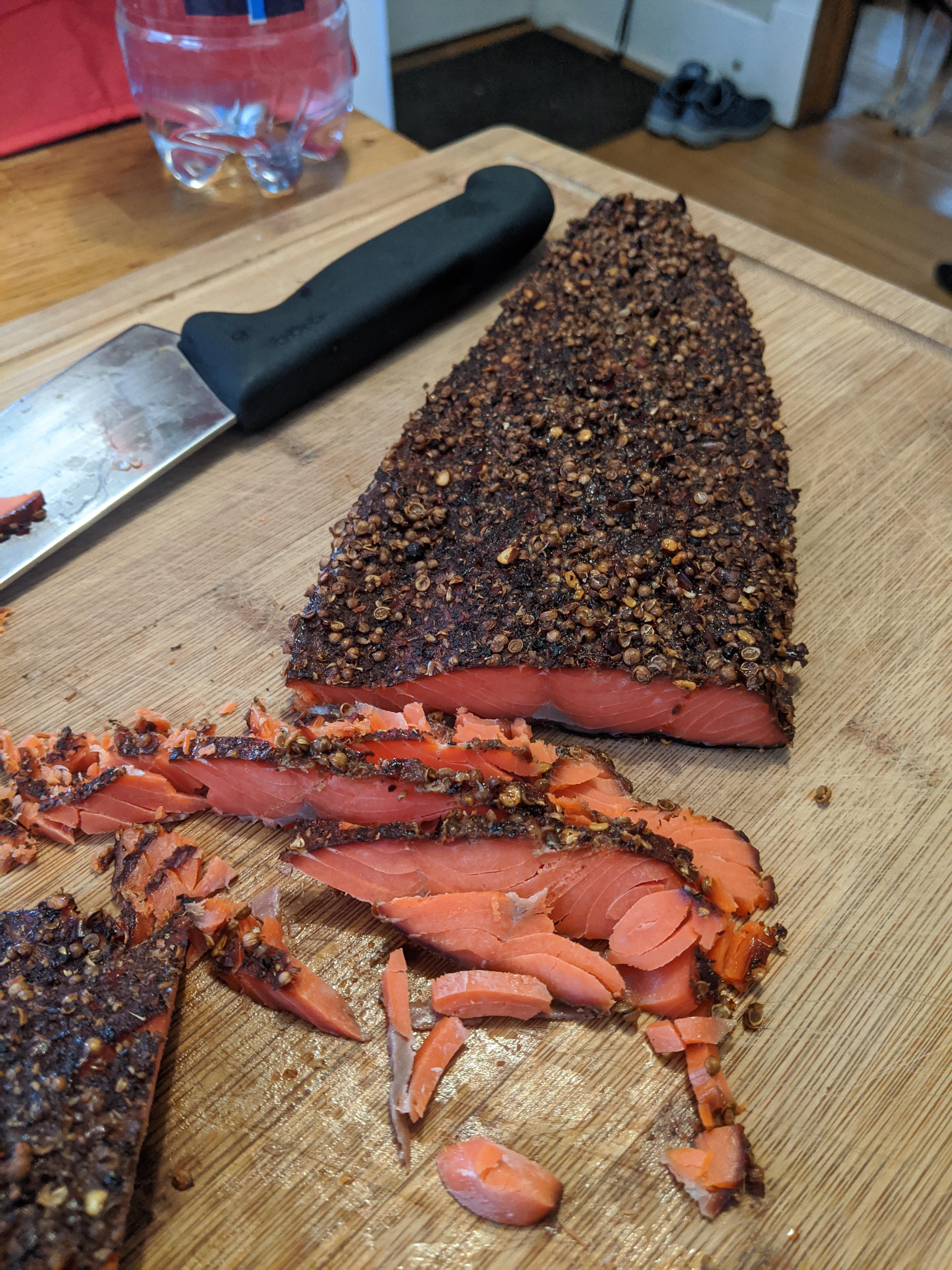 Pastrami smoked salmon r/smoking