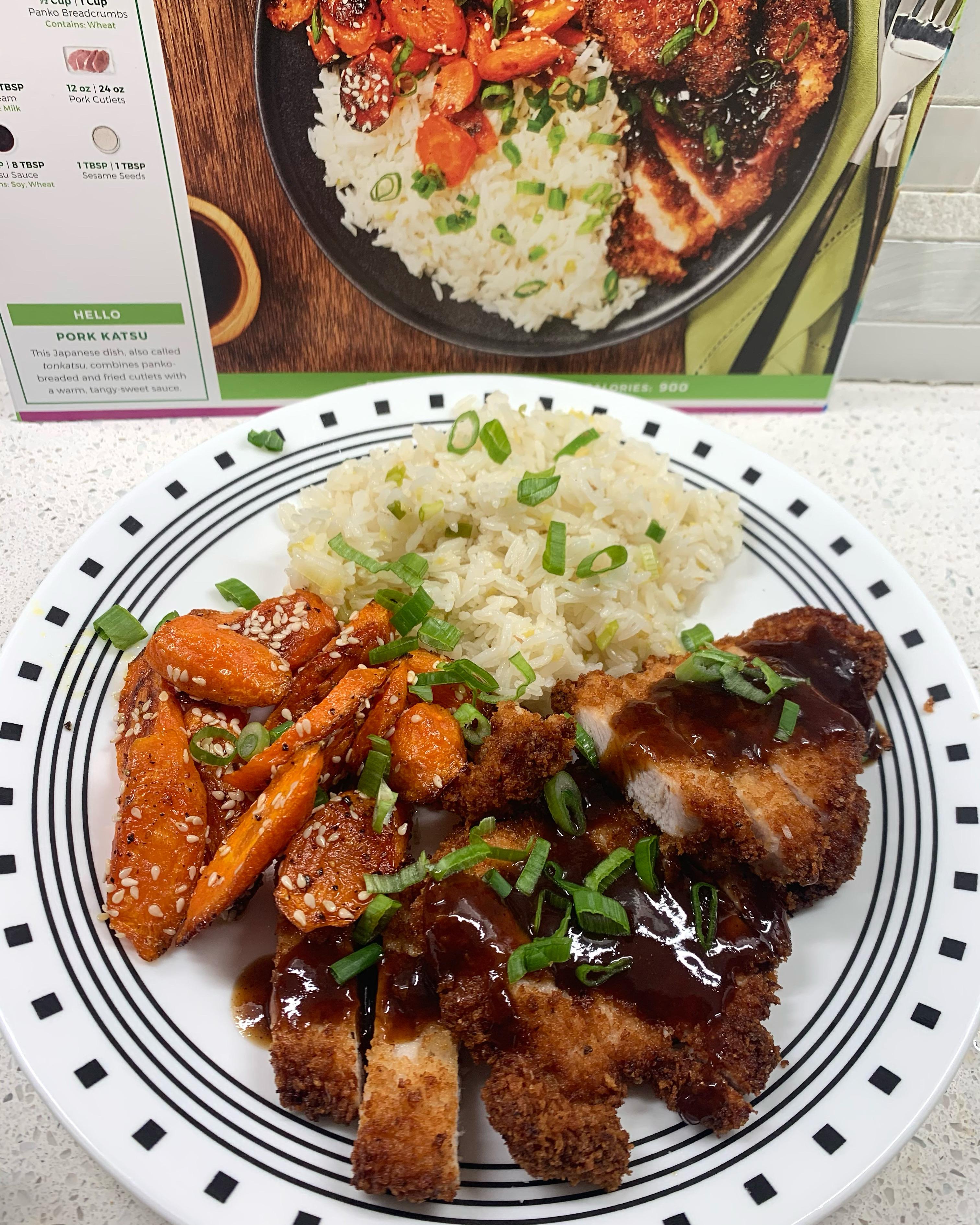 Pork Katsu with ginger rice and carrots, solid 8/10 r/hellofresh
