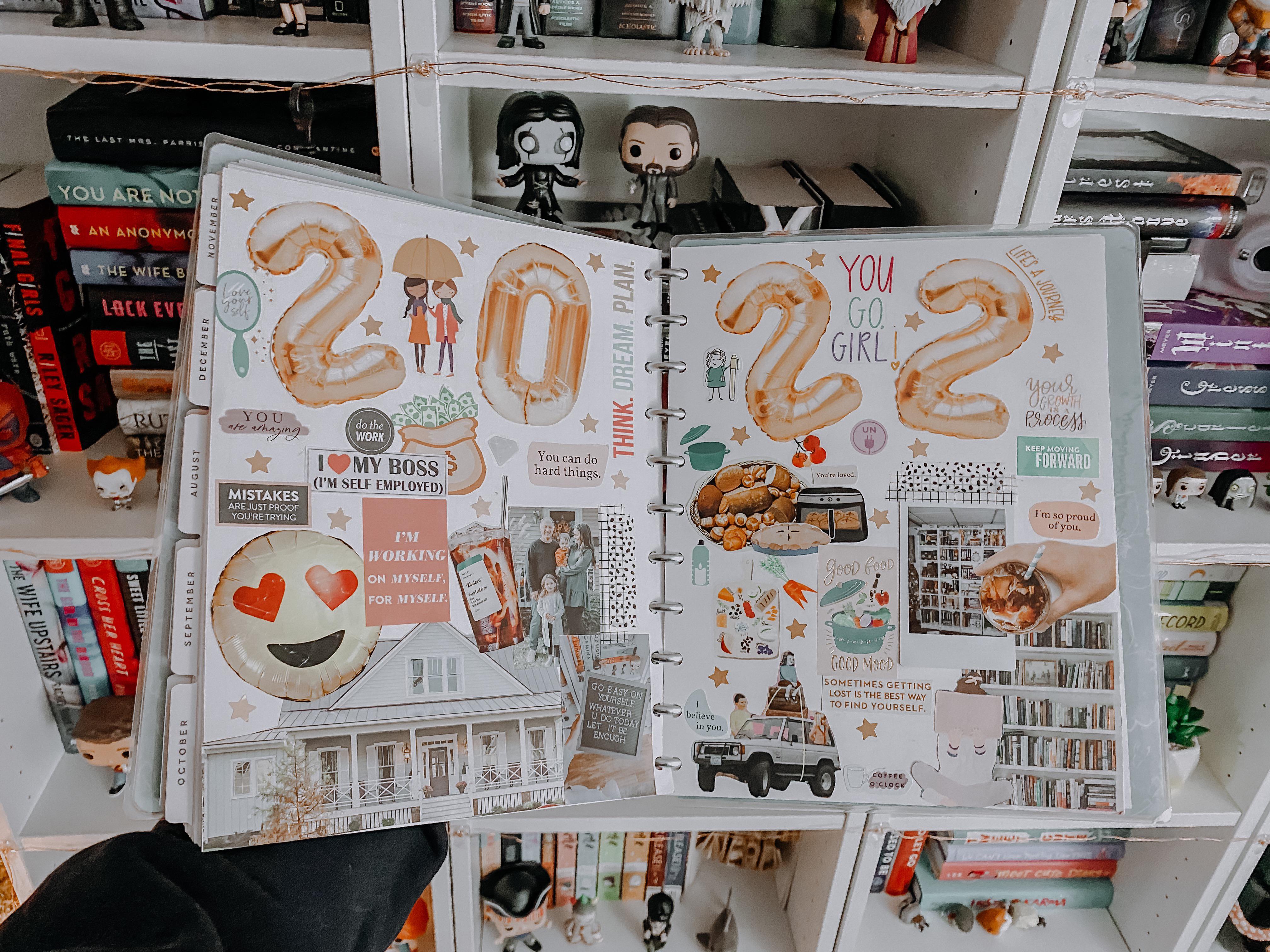 Created my 2022 vision board!! I love creating these to set all my