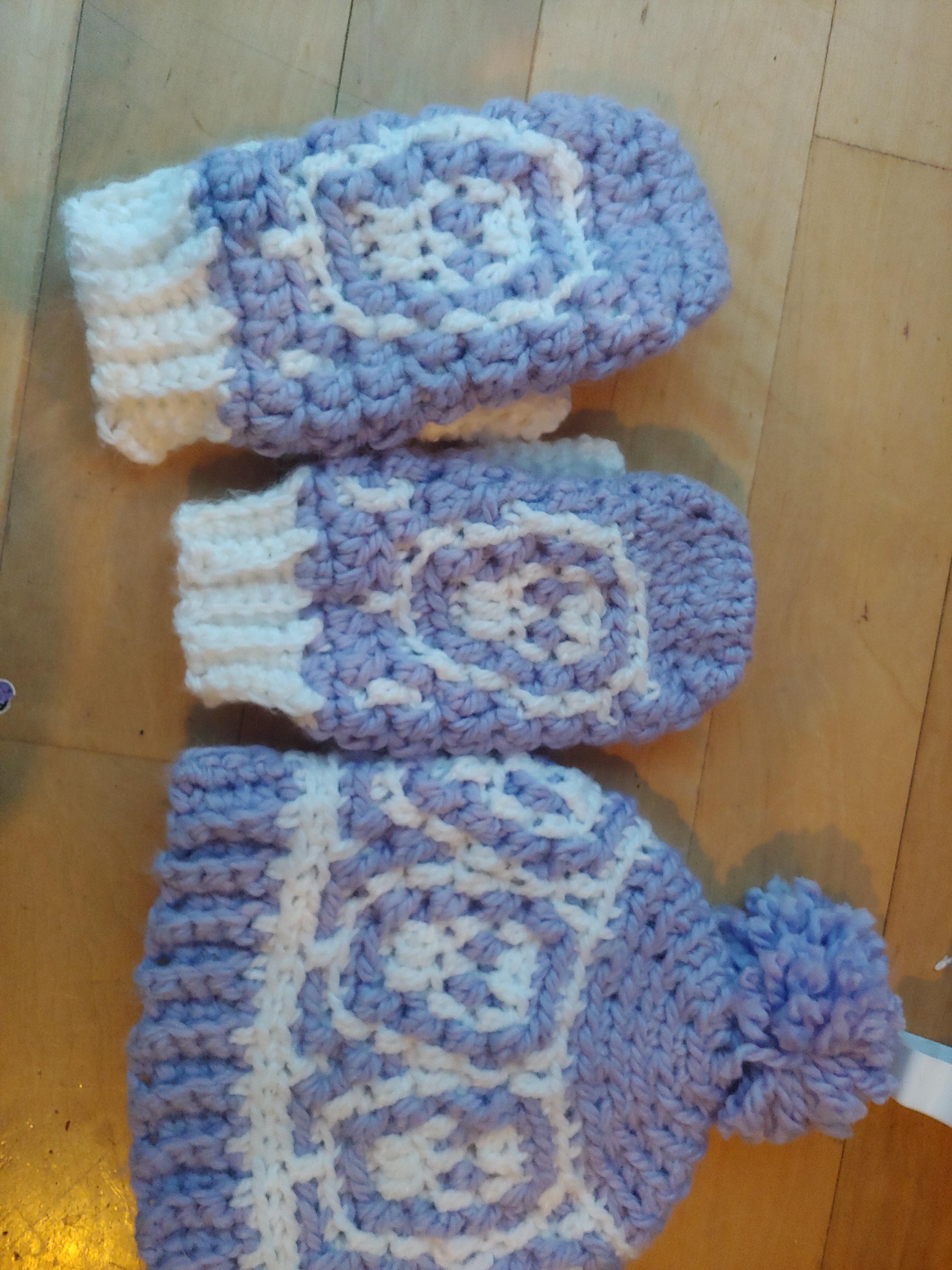 It makes me so happy to make purple skull crochet patterns. My