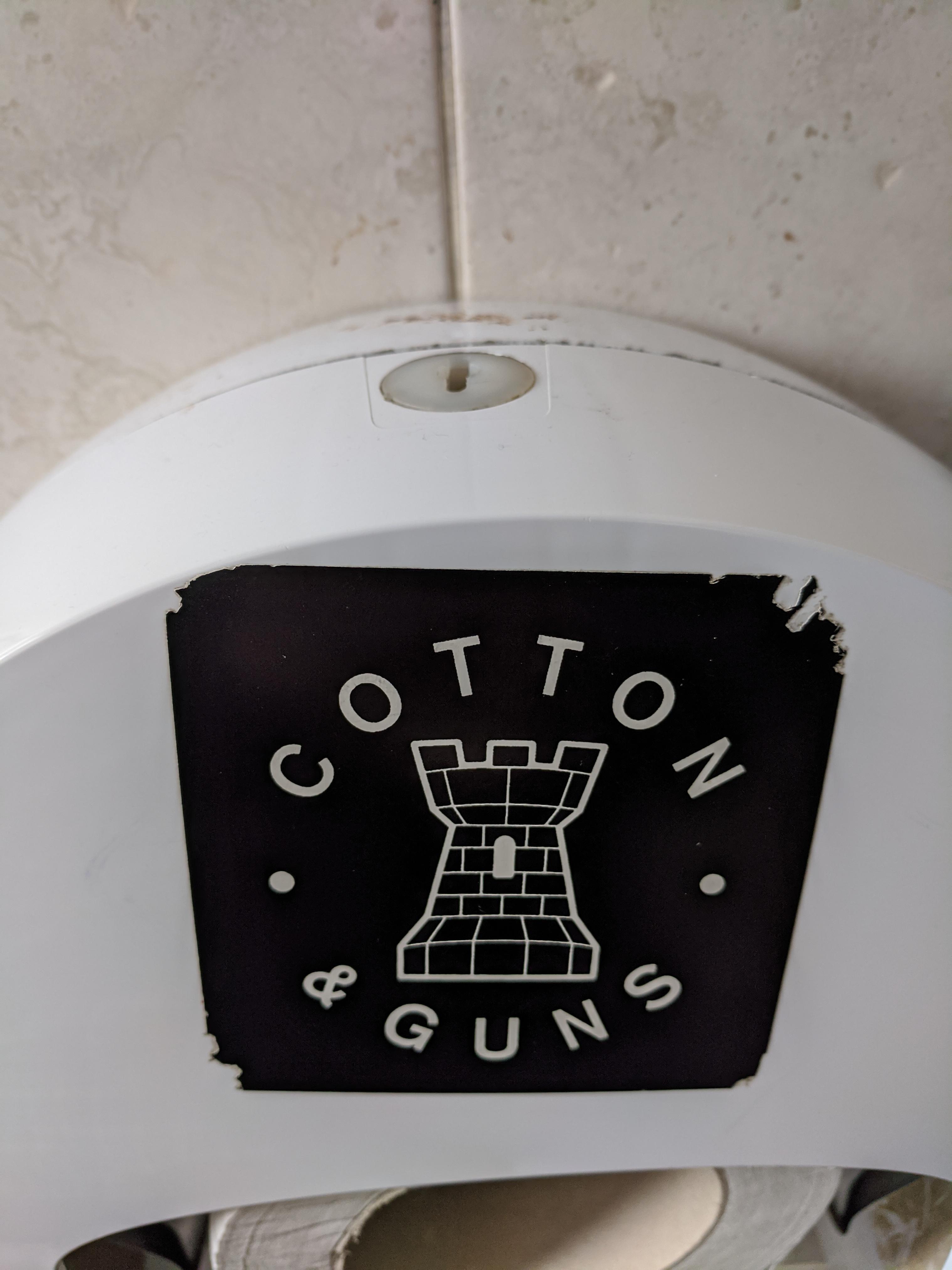 On a toilet paper dispenser in York r/AccidentalPartridge