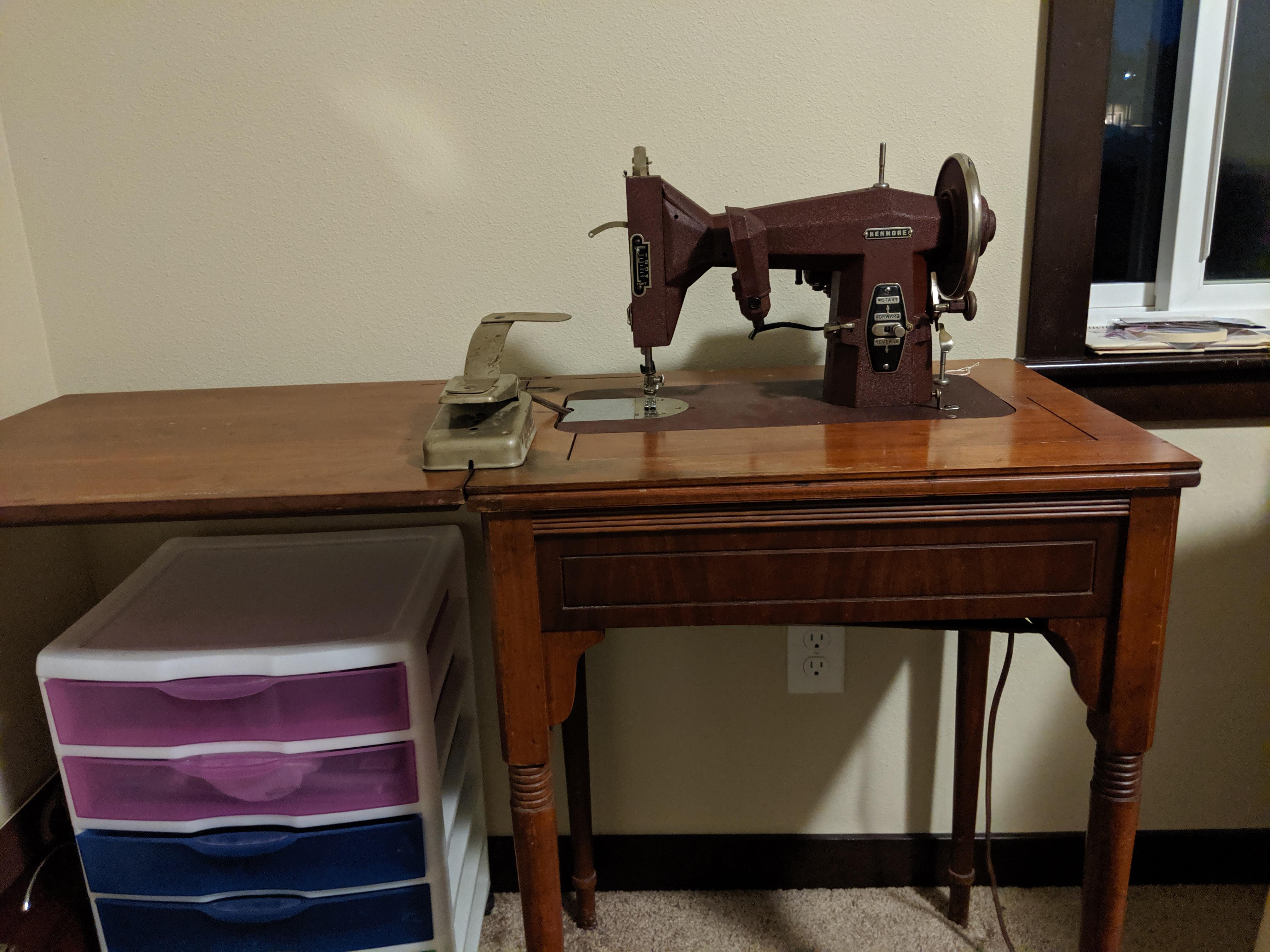 Bought this Kenmore sewing machine from a antique store. Can anyone