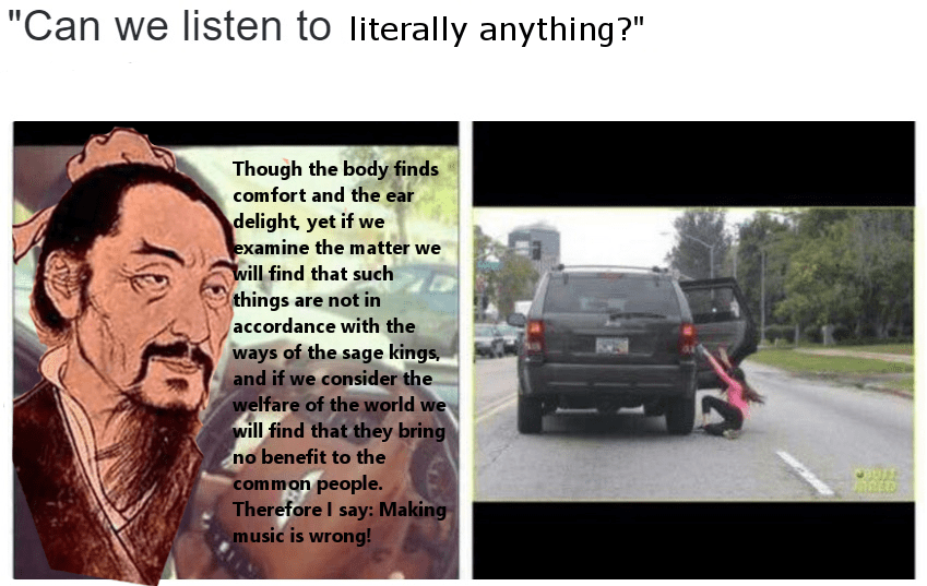 Not really a taoist meme but I figure mohism is taoismadjacent and if anyone would appreciate