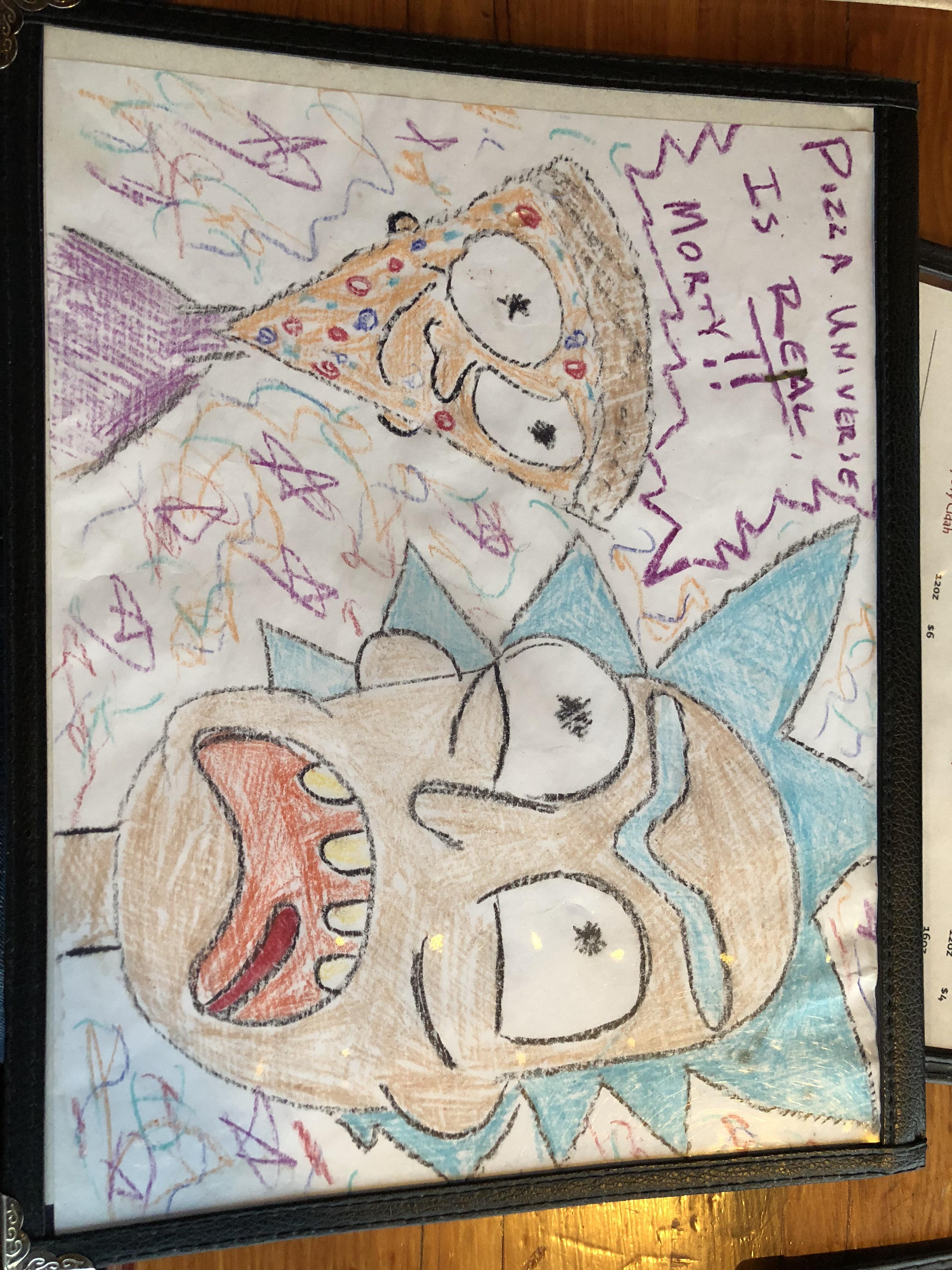 My menu's front page today at Flatbreads pizzaria in Portland, ME r