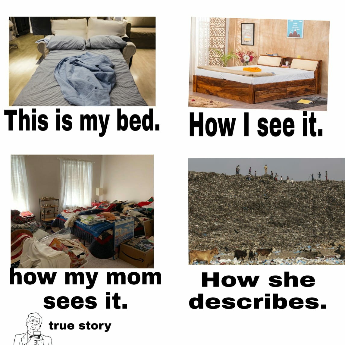My bed is my bed, none of your bed. r/memes