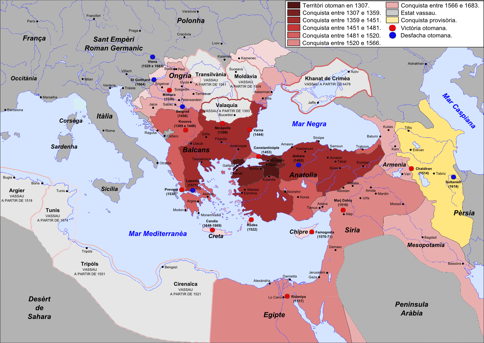 Ottoman Empire territorial expansion r/MapPorn