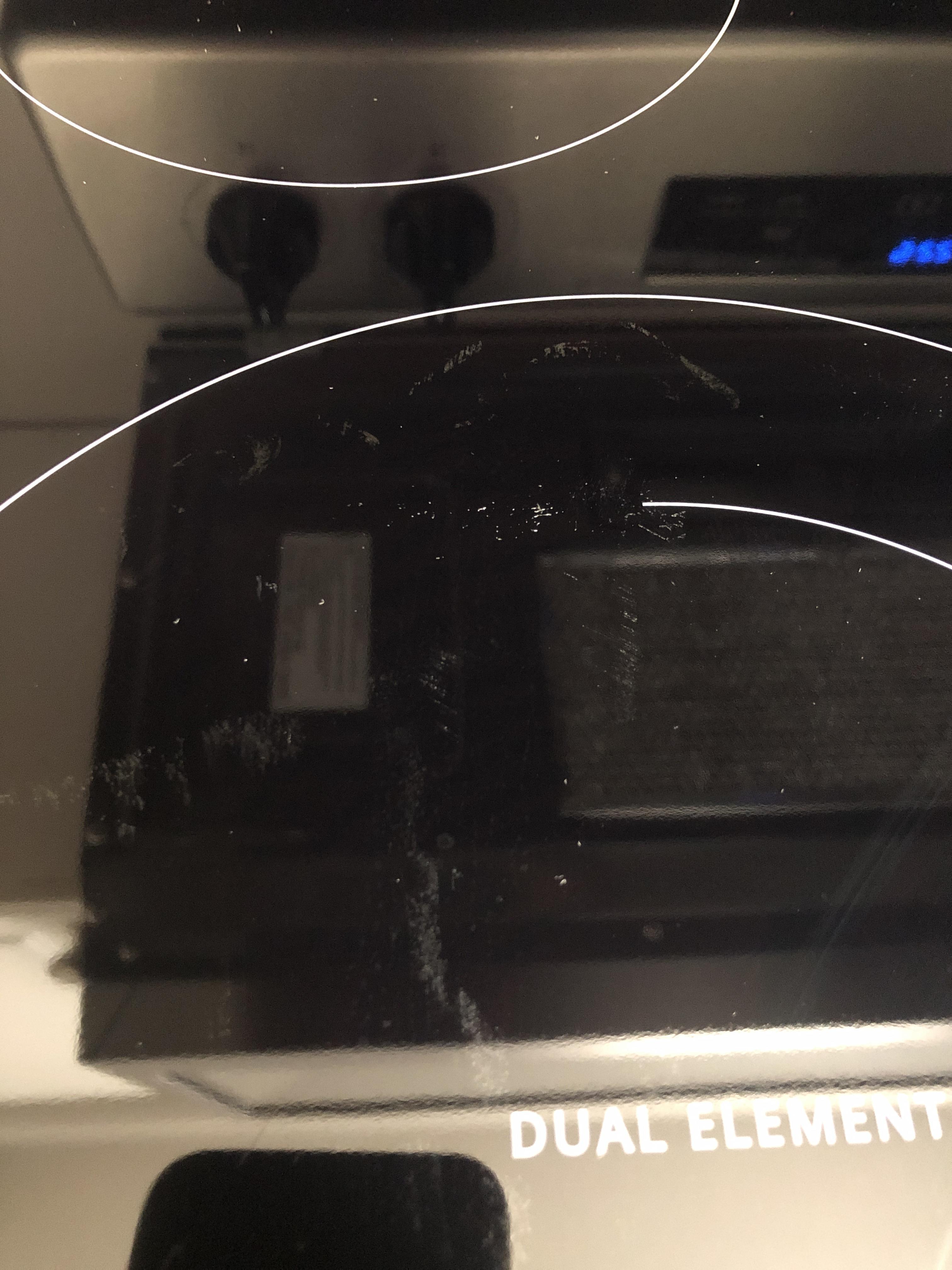 There’s water that boiled over an electric stove top that we want to